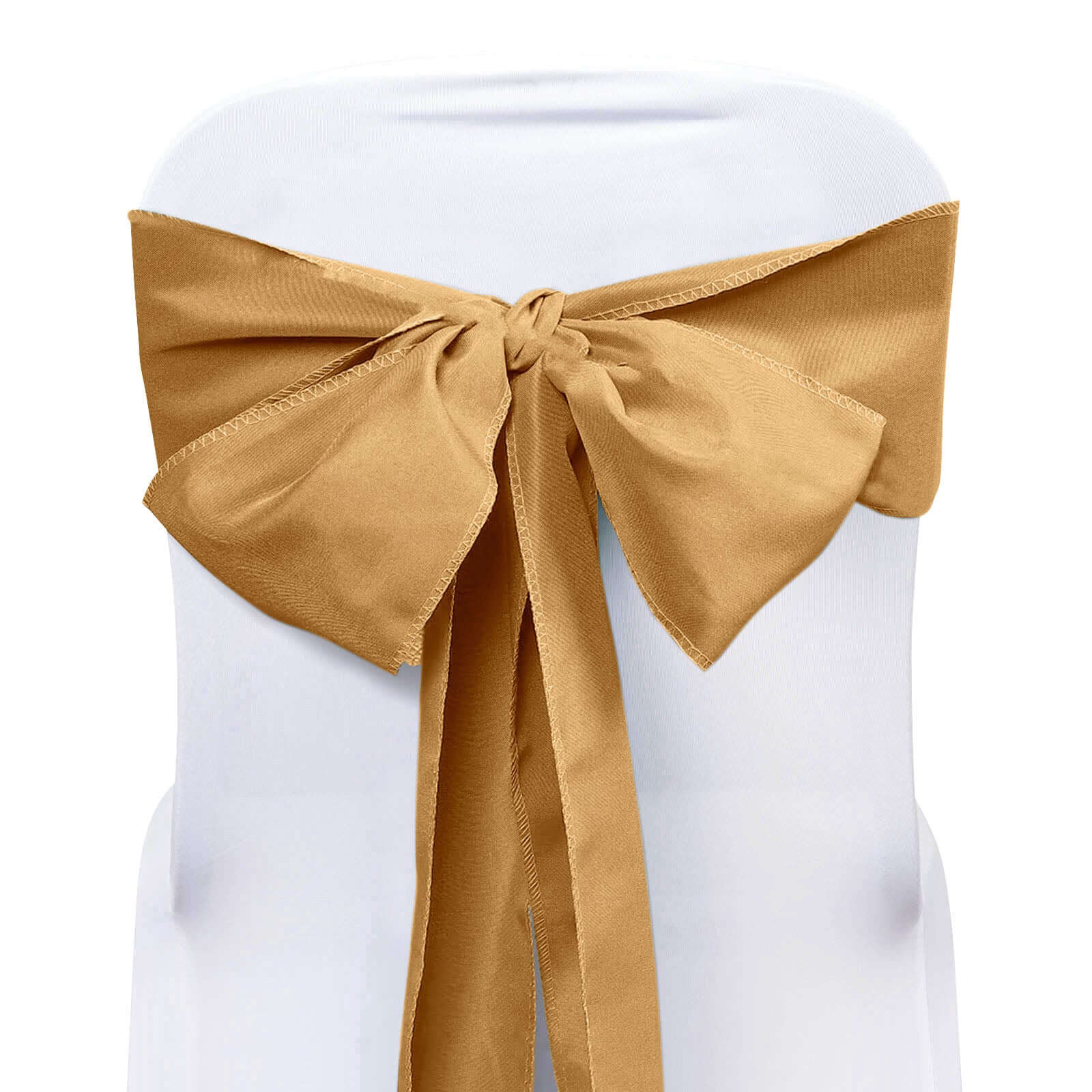 5 - Piece Gold Polyester Chair Sashes for Elegant Special Occasions