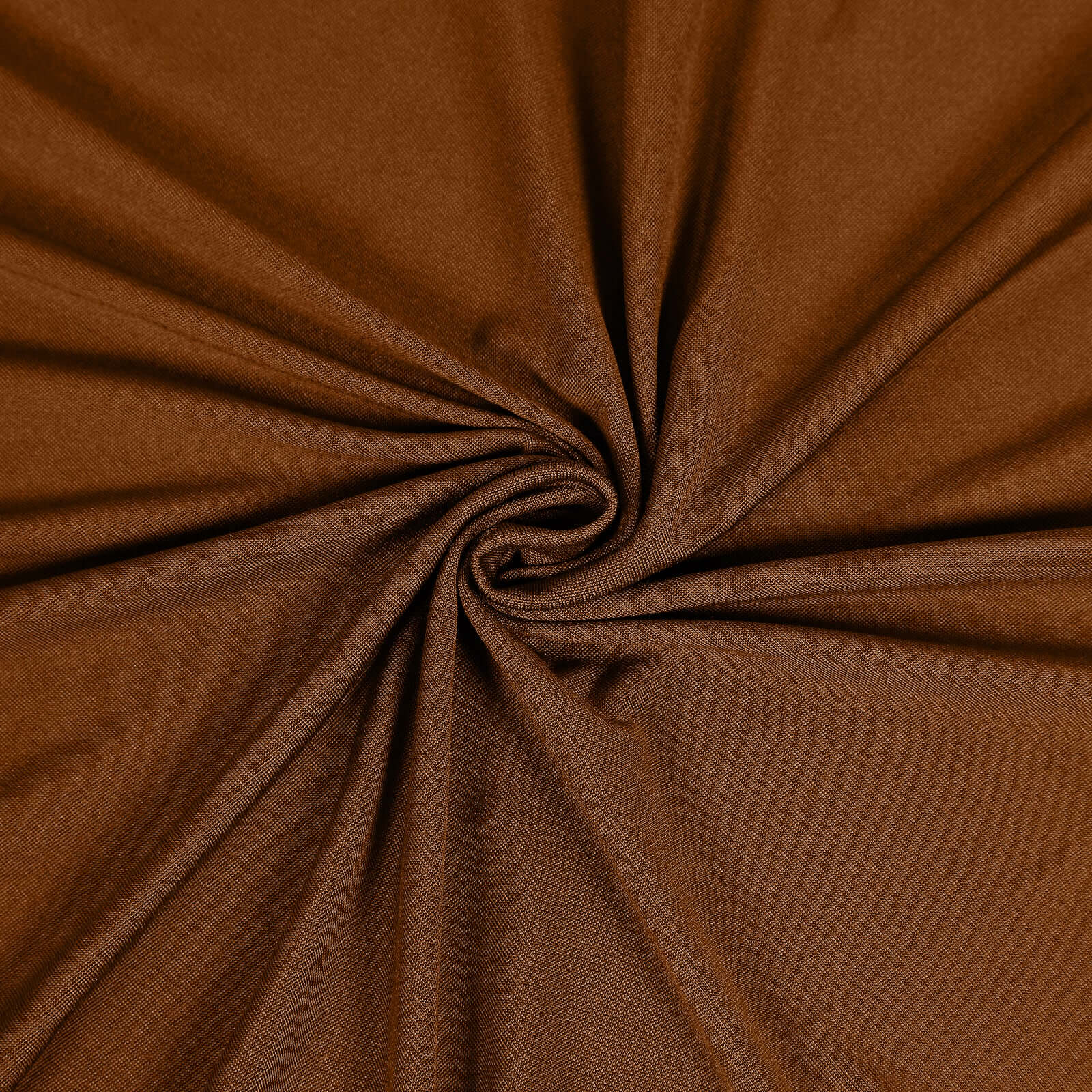 Reusable & Wrinkle-Resistant 160GSM Cinnamon Brown Spandex Stretch Slipcover for Folding Chairs
