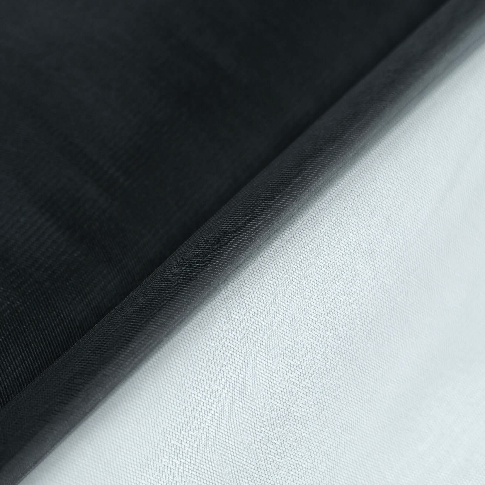 Black Tulle Fabric Bolt, 54'x40 Yards, Ideal for DIY Crafts