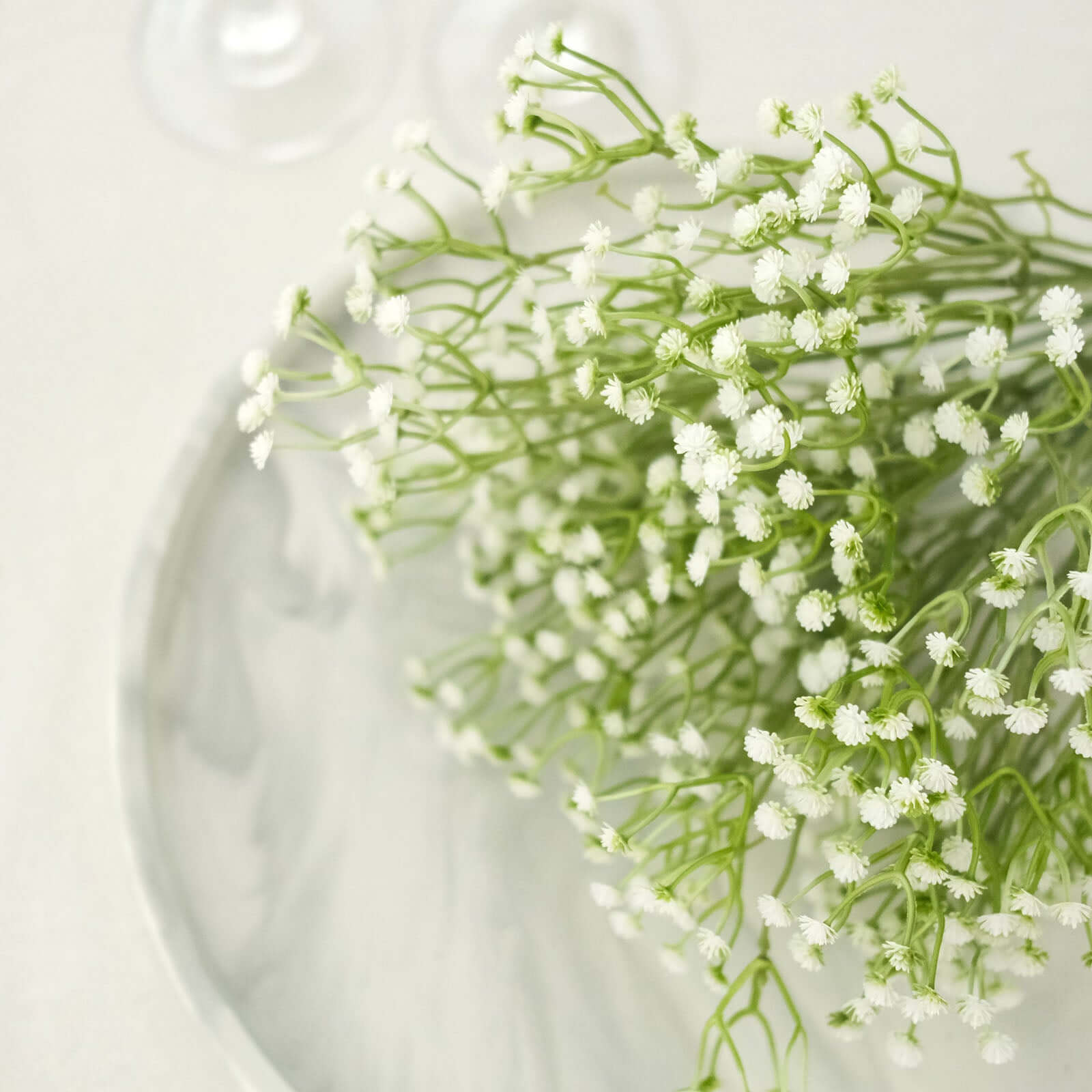 Hot Sale! 3 Pieces of 14-Inch Artificial White Baby’s Breath Gypsophila Flower Arrangements for Indoor Decor