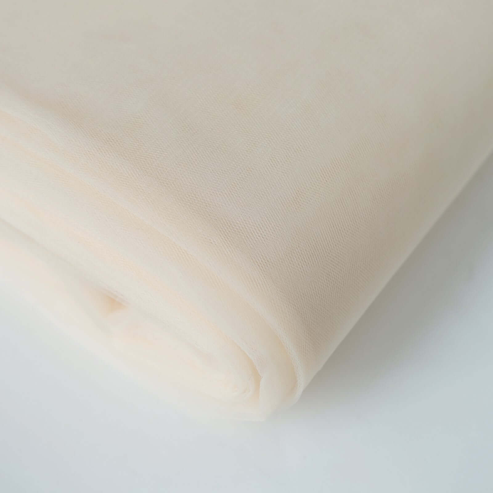 Hot Deal! 108'x50 Yards Ivory Tulle Fabric Bolt for DIY Crafts