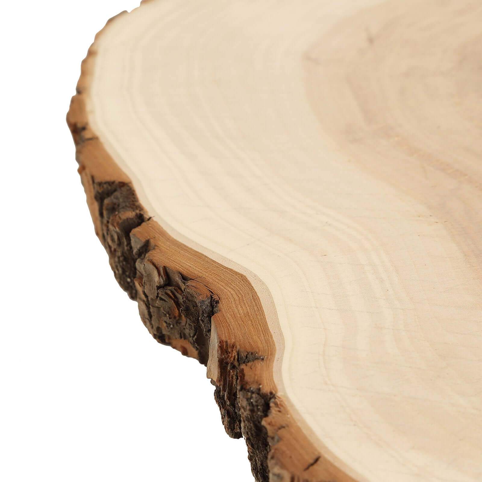 Hot! Polished Rustic Poplar Wood Round Slices for Wedding & Event Decor, 18 Dia