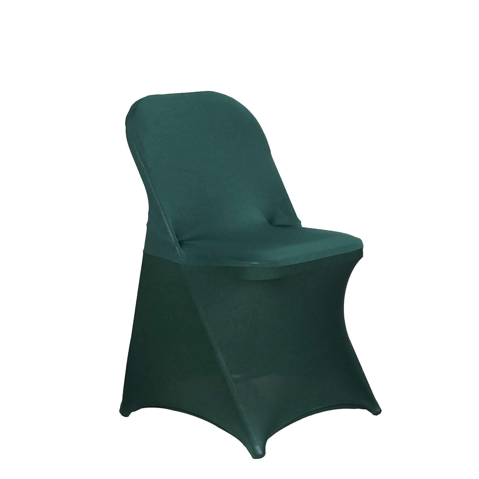 Reusable & Wrinkle-Resistant 160GSM Stretch Spandex Hunter Emerald Green Chair Cover for Folding Chairs