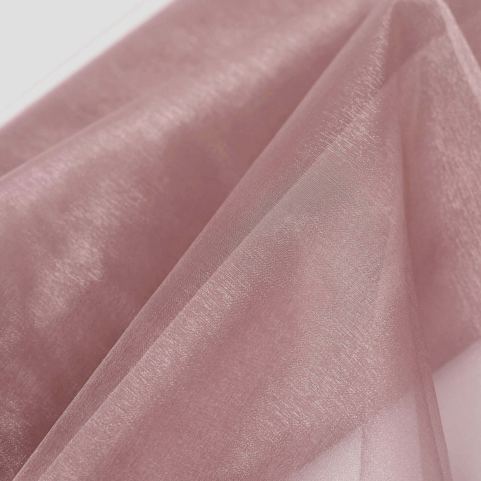 54-Inch by 10-Yard Dusty Rose Solid Sheer Chiffon Fabric Bolt - Ideal for DIY Voile Drapery