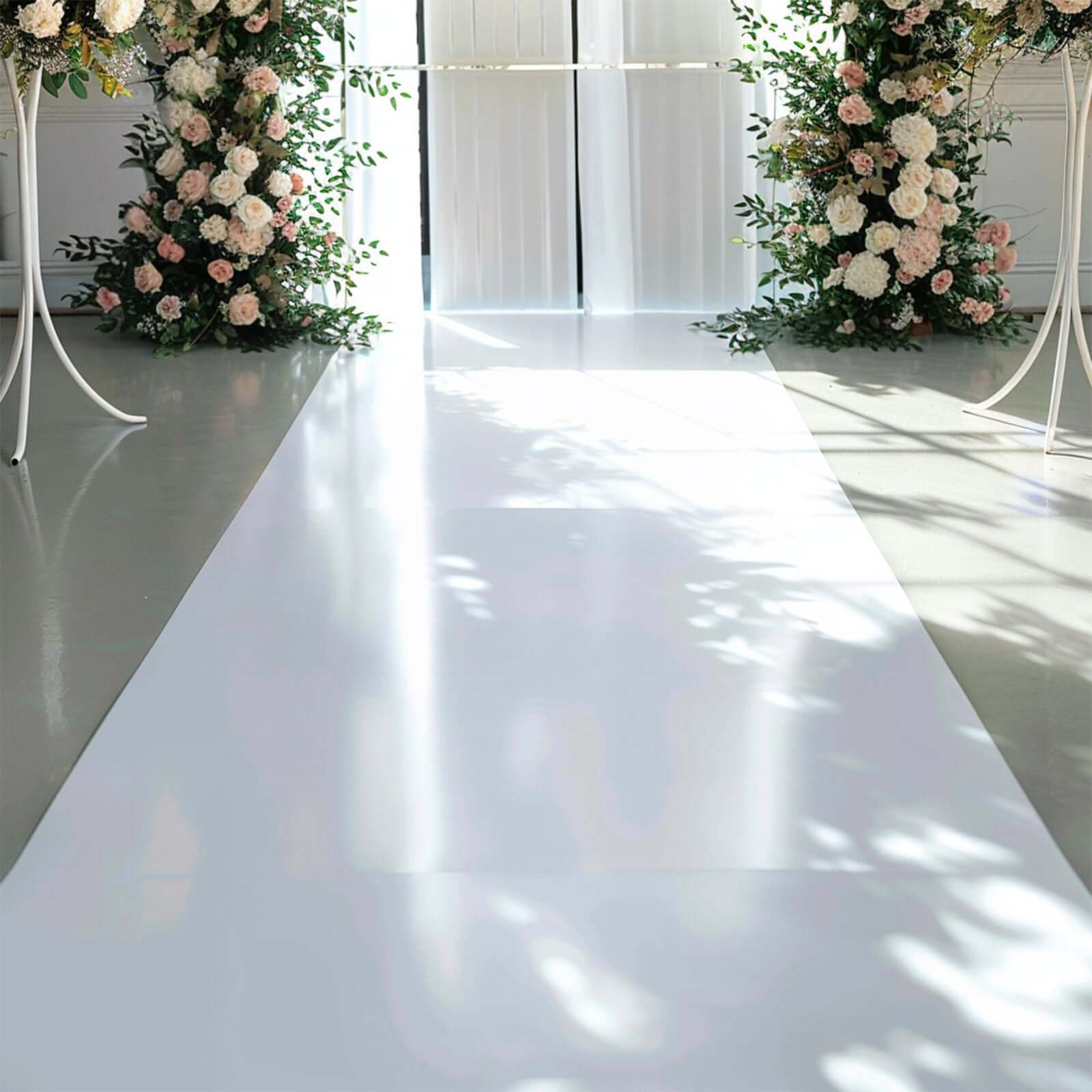 Get This 40x100ft White PVC Aisle Runner for Your Events