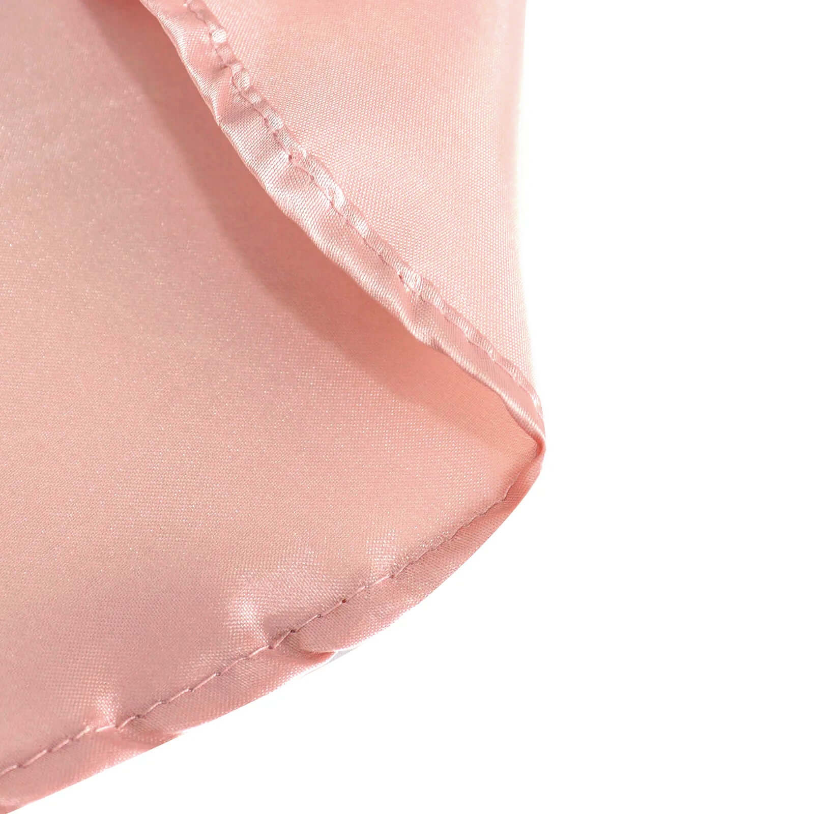 Stylish Dusty Rose Satin 132 Round Tablecloth - Seamless & Stain-Resistant