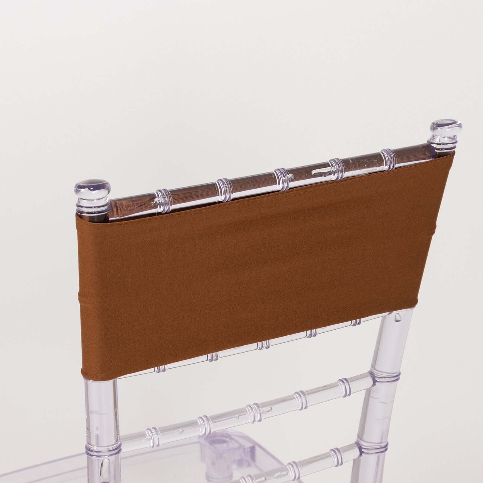 5-Piece Cinnamon Brown Stretch Spandex Heavy-Duty Chair Sashes, 5x12