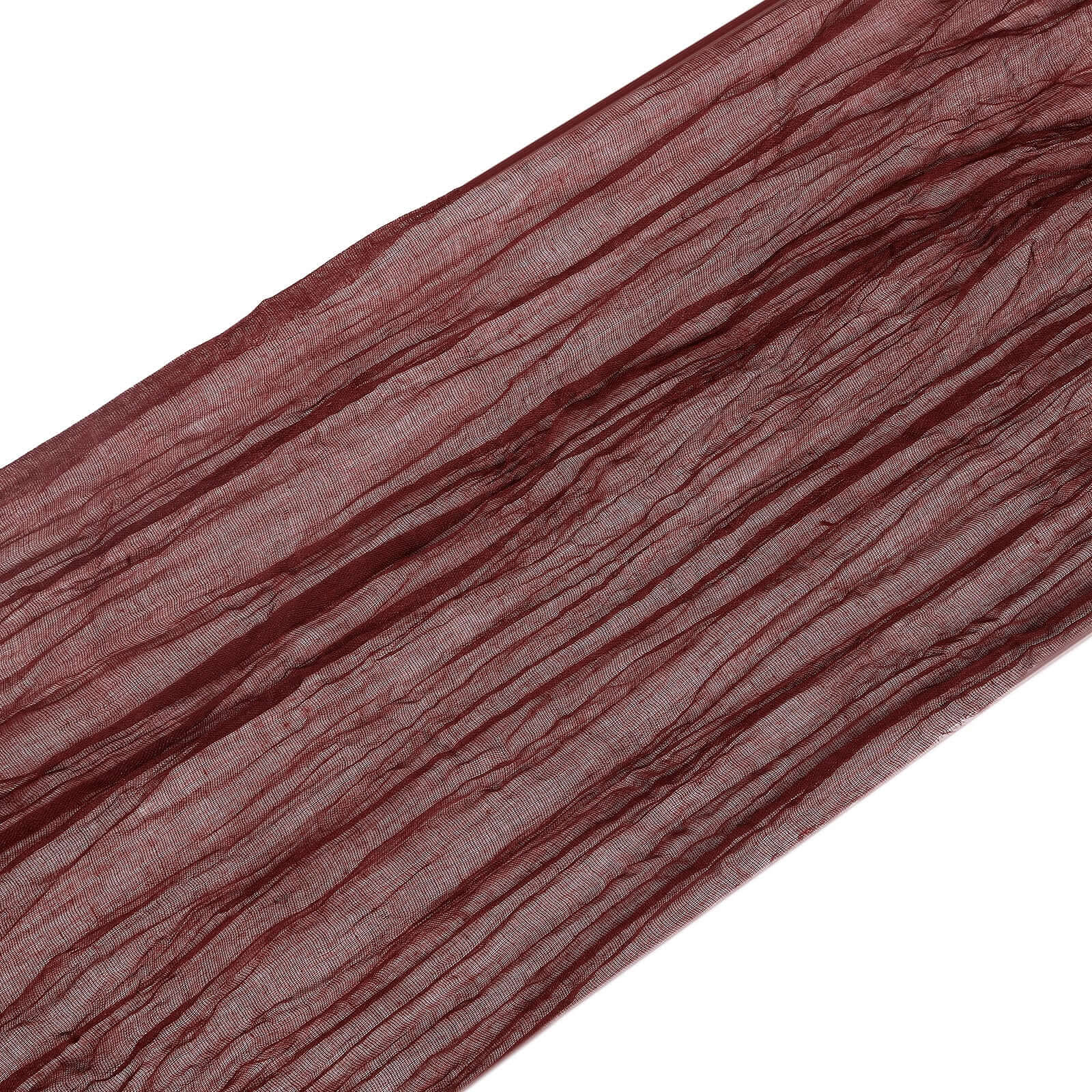 Hot Deal! 5-Pack Burgundy Cheesecloth Chair Sashes for Boho Decor