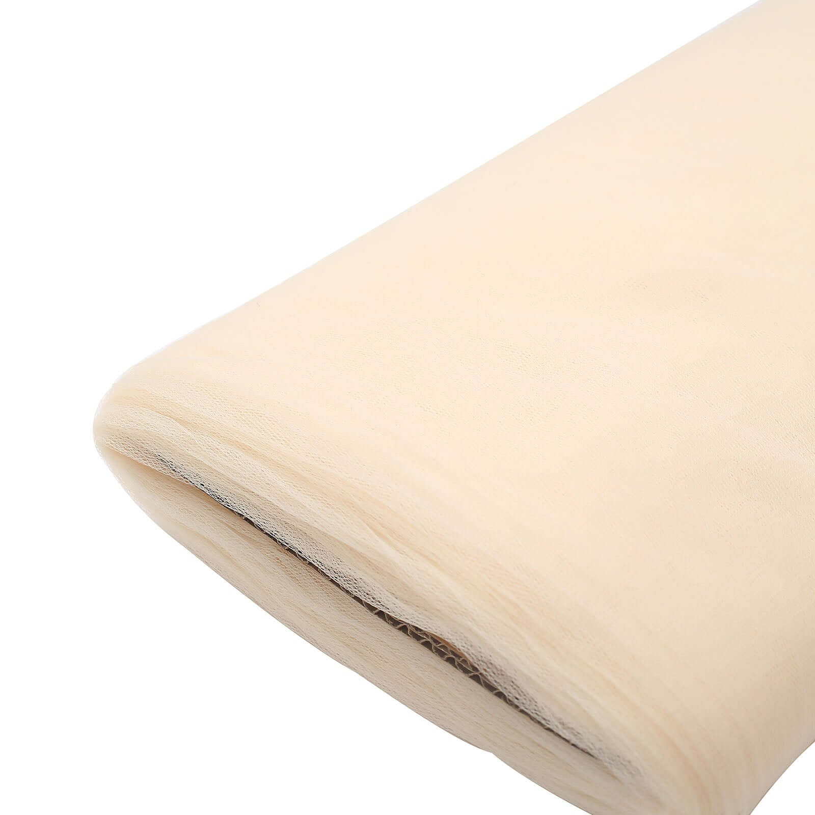Ivory Tulle Fabric Bolt - 54' Wide, 40 Yards for DIY Crafts