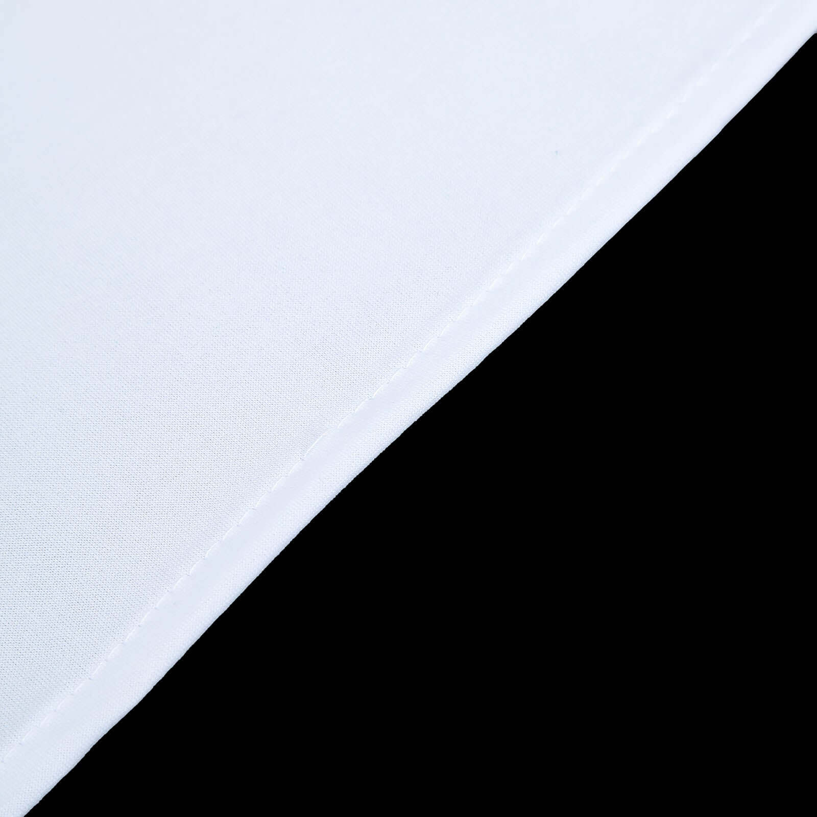 7ft Matte White Spandex Custom-Fit Double-Sided Half Moon Wedding Arch Backdrop Cover