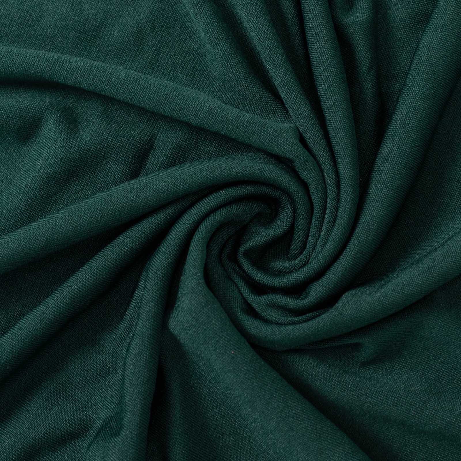 Hot Deal! Set of 5 Hunter Emerald Green Stretchable Spandex Pedestal Stand Covers - 160 GSM