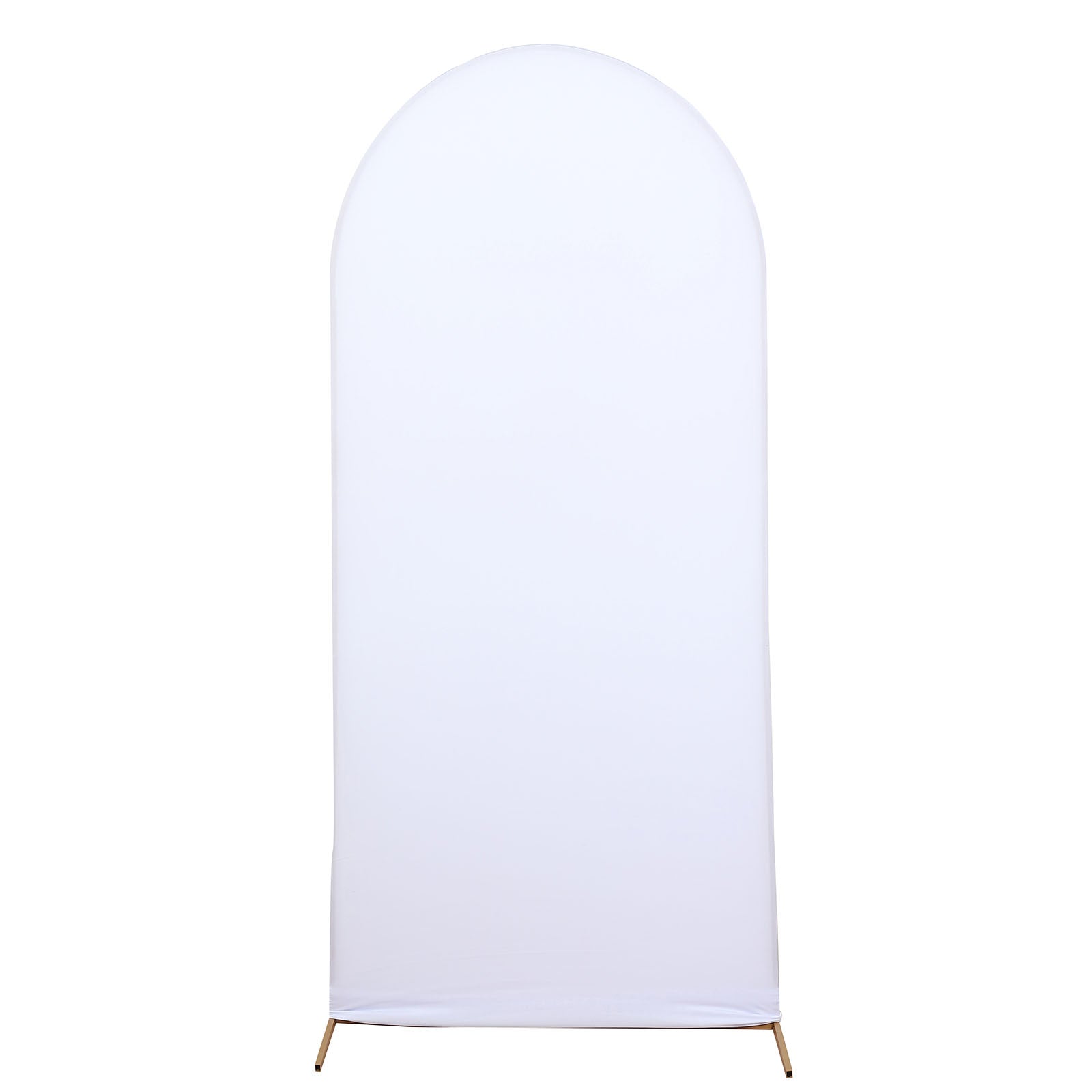 Hot Sale! 5ft Matte White Spandex Fitted Cover for Round Top Wedding Arch Backdrop Stand