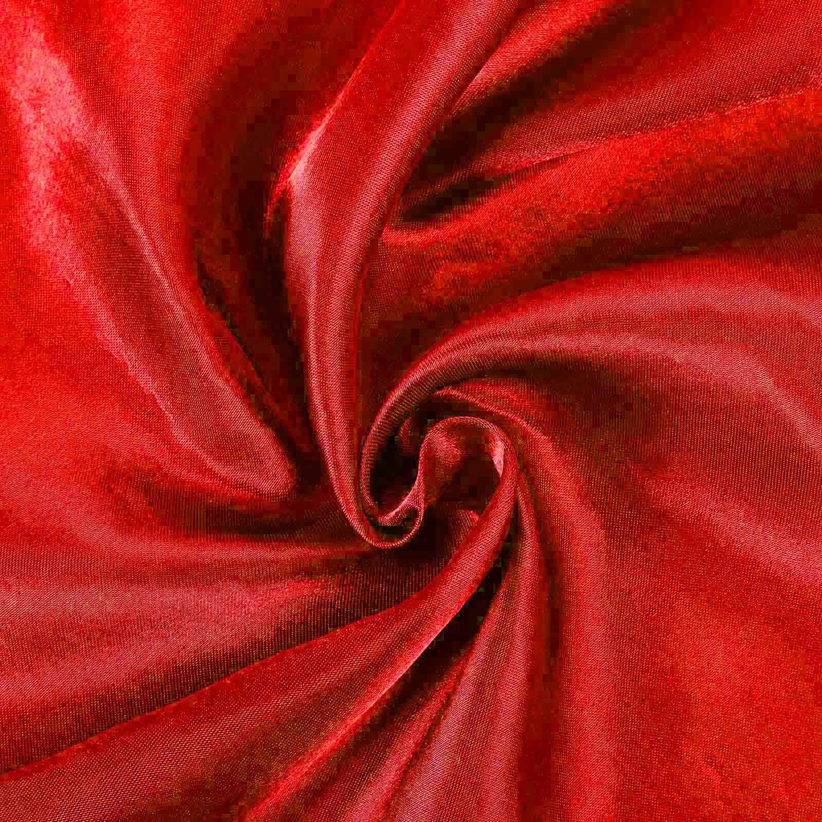 Red Satin Self-Tie Chair Cover - Universal Fit for Various Chairs, Durable and Stylish