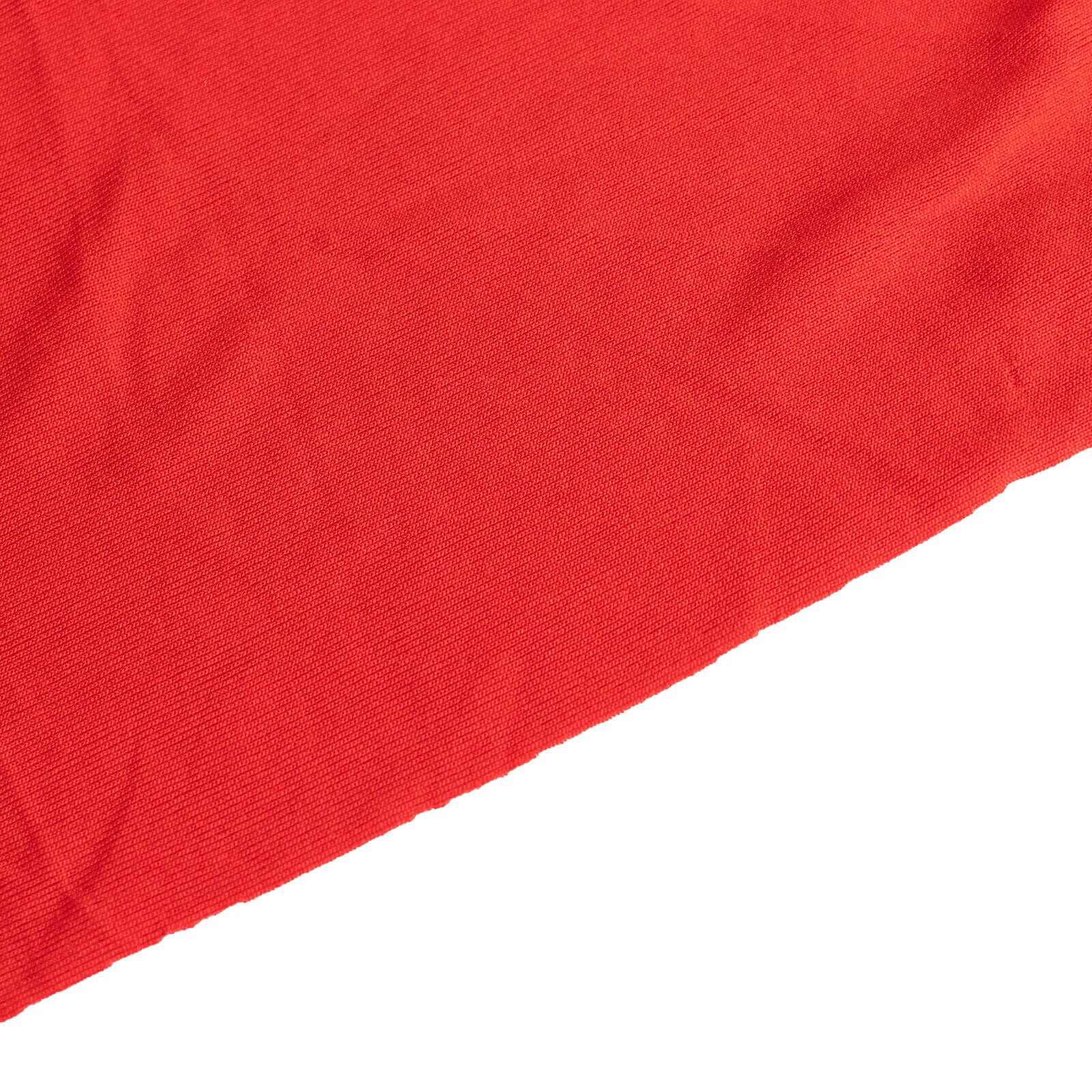 Hot Deal! Red Spandex Stretch Chair Cover with Ruffle Pleated Skirt for Banquet Chairs (1-Piece)