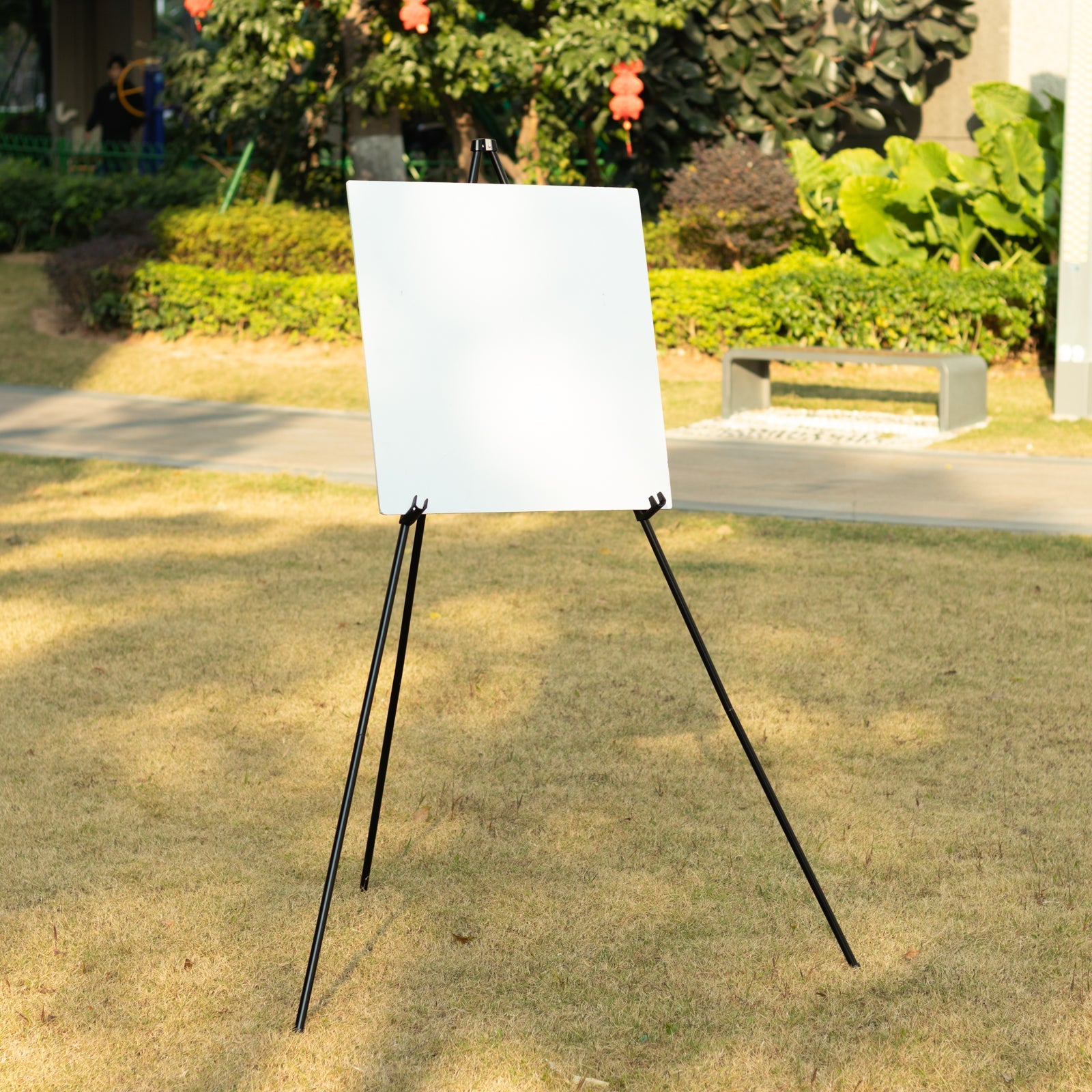Portable & Adjustable 65 Heavy Duty Black Metal Easel Stand for Weddings, Posters & Art - Great Deal!