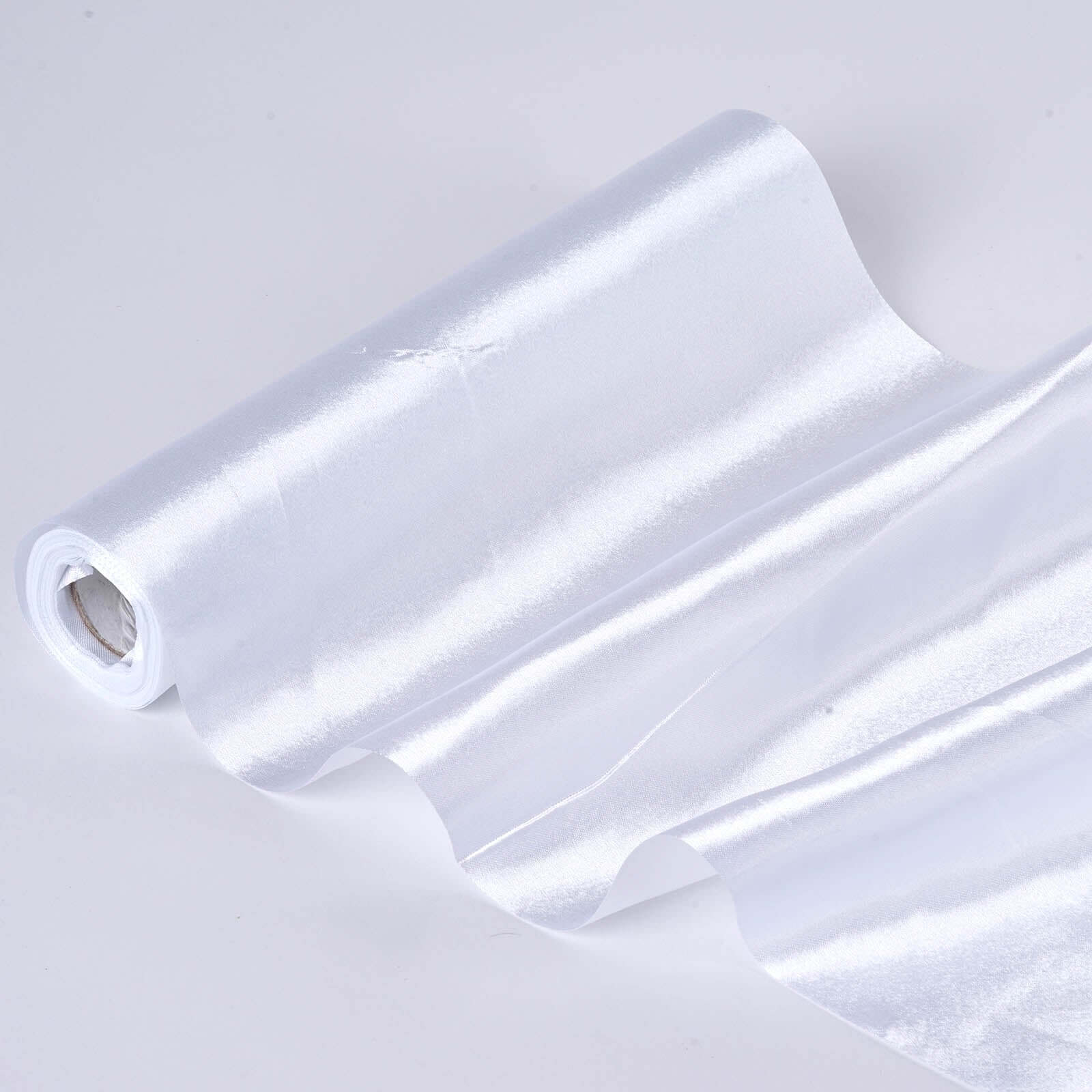 Wholesale 12x10 Yards White Satin Fabric Bolt for DIY Crafts