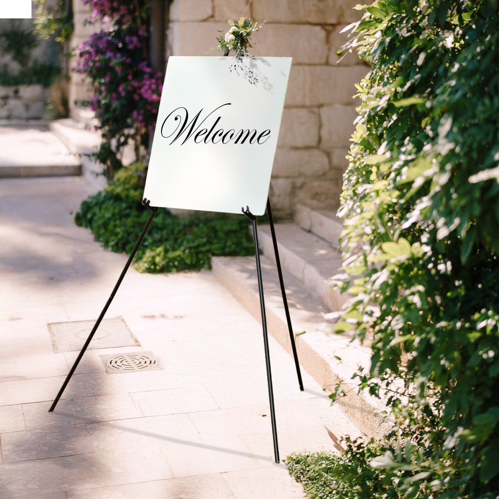 Portable & Adjustable 65 Heavy Duty Black Metal Easel Stand for Weddings, Posters & Art - Great Deal!