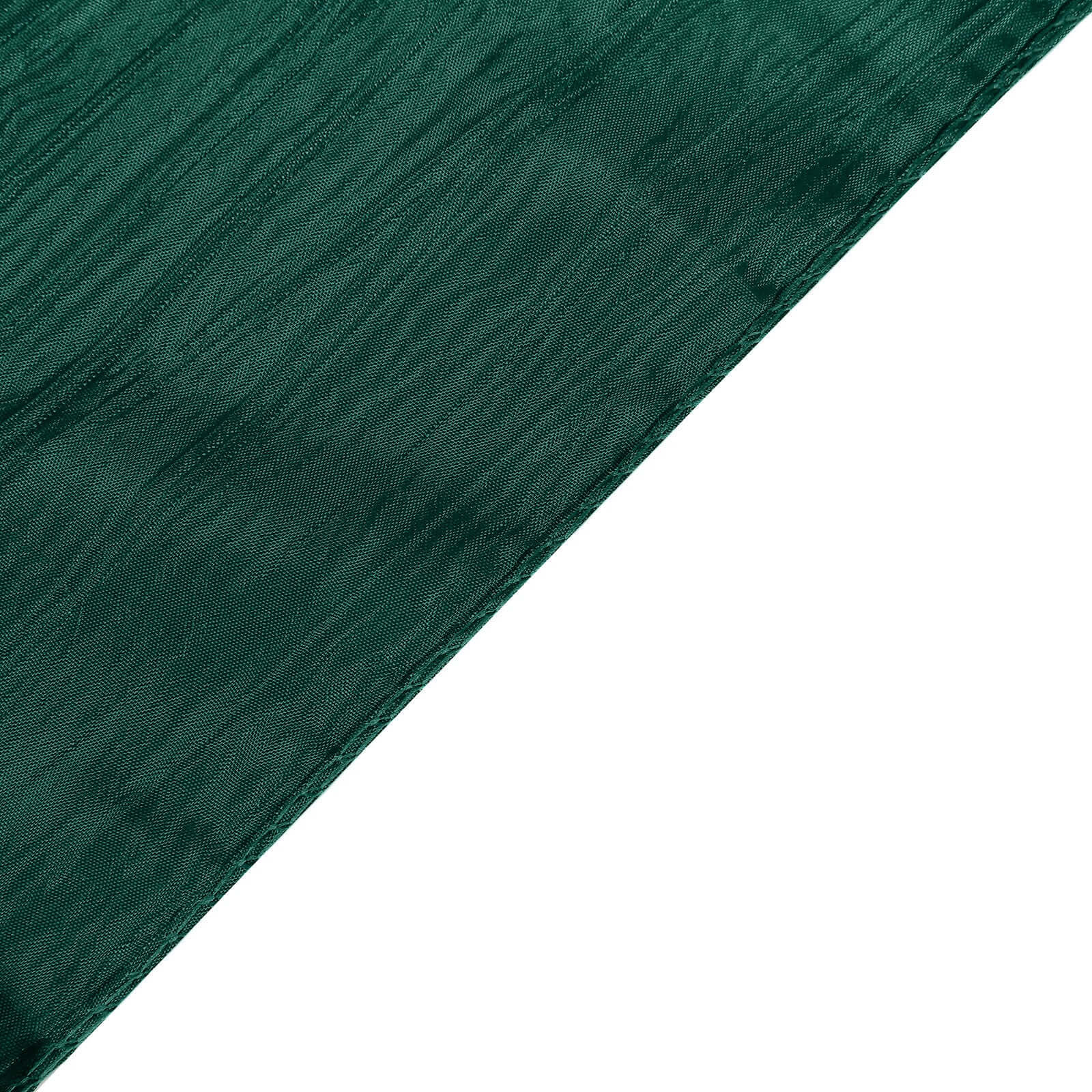 5-Pack Hunter Emerald Green Accordion Crinkle Taffeta Chair Sashes - Ideal for Weddings & Gatherings