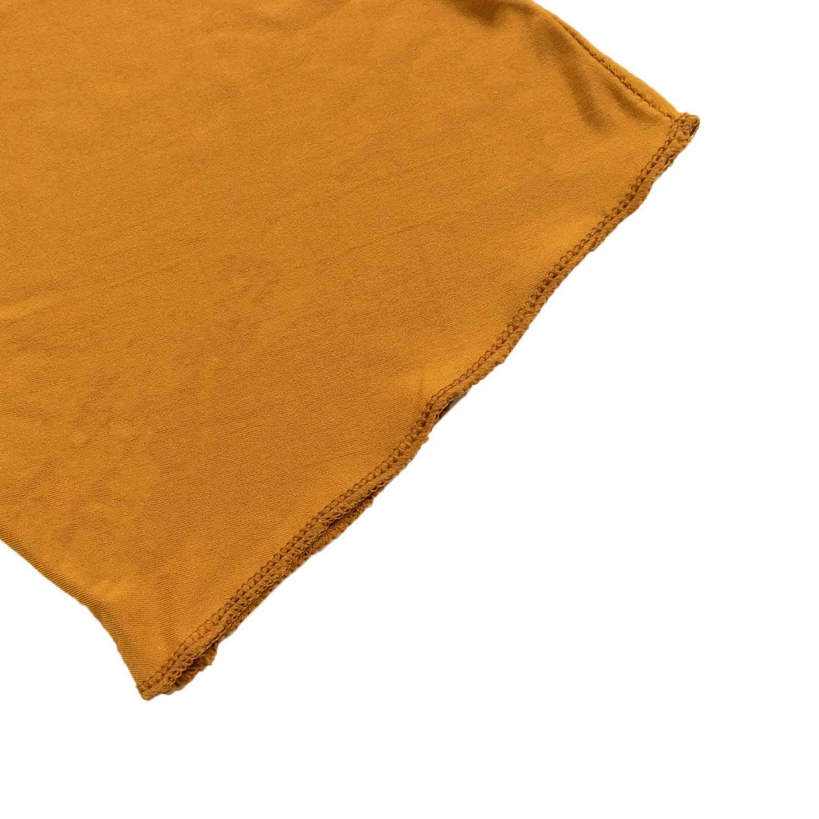 Custom-Fitted 7.5ft Gold Spandex Cover for Crescent Moon Wedding Arch Stand