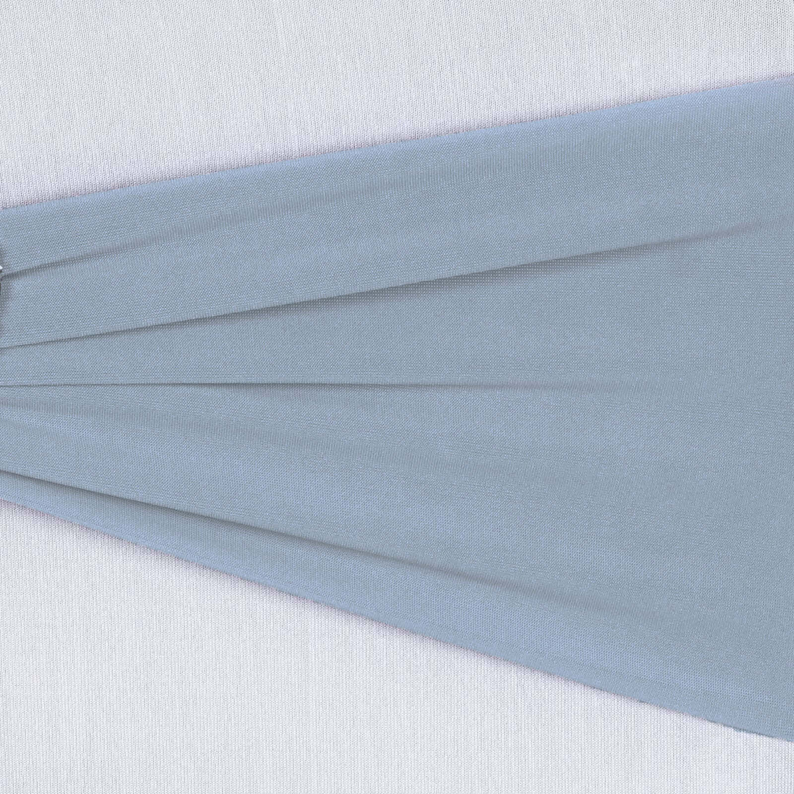 5-Piece Set of Dusty Blue Stretch Spandex Chair Sashes - Heavy-Duty 5x12 Bands