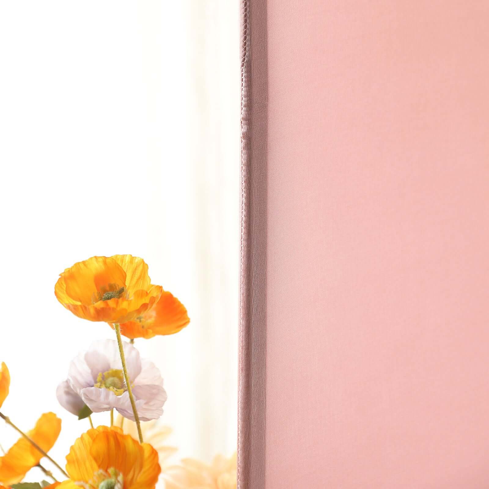 Hot Sale! 6ft Double - sided Dusty Rose Spandex Wedding Arch Backdrop Stand Cover