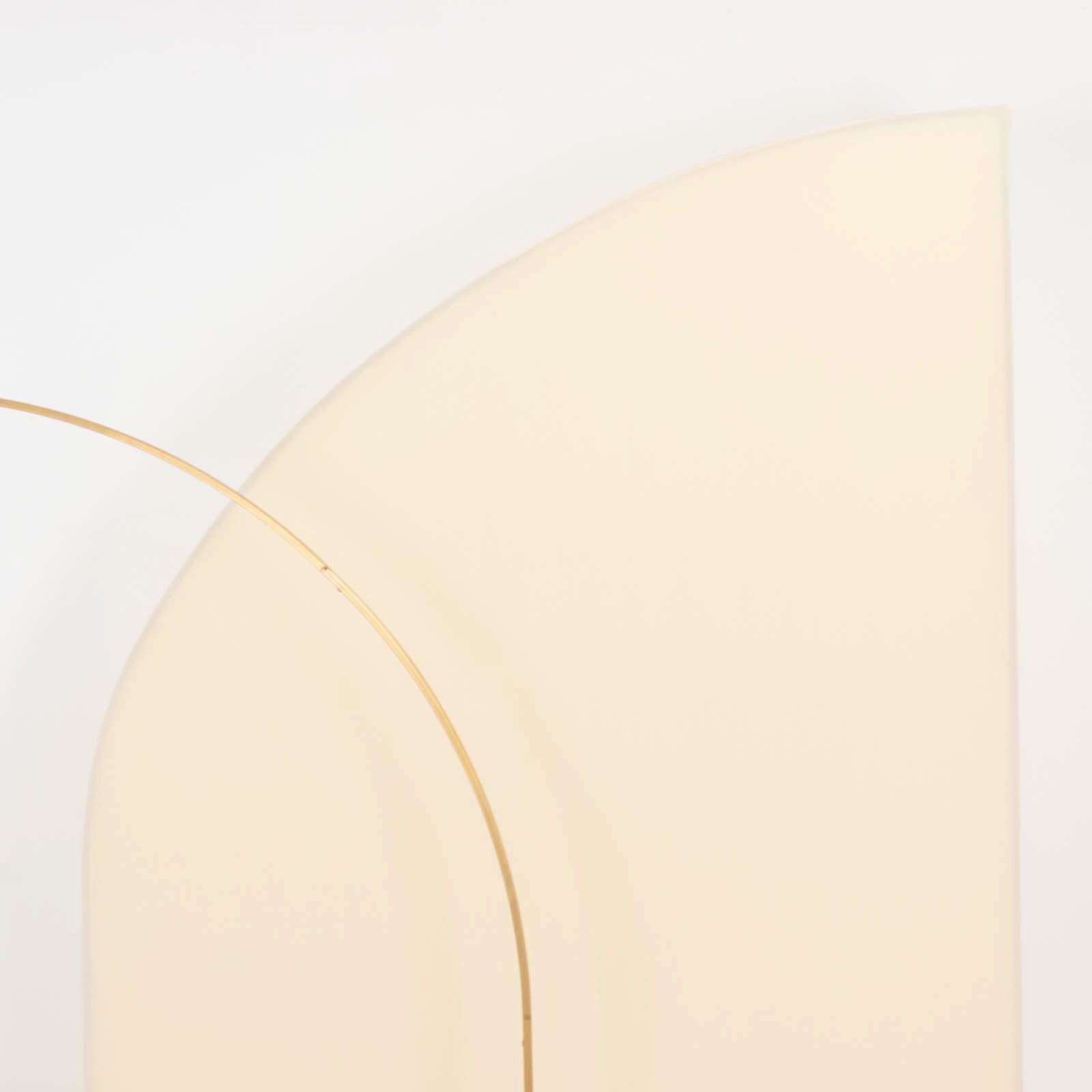 Exclusive 8ft Beige Spandex Fitted Cover for Half Moon Wedding Arch Backdrop Stand