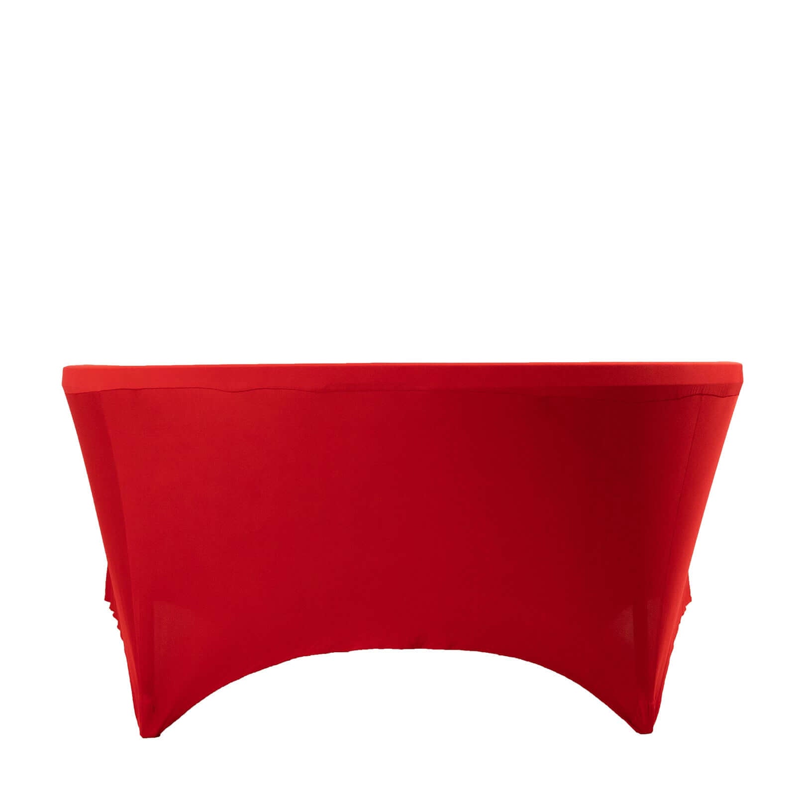 Red Durable Stretch Spandex 6ft Round Tablecloth - Form-Fitting Offer