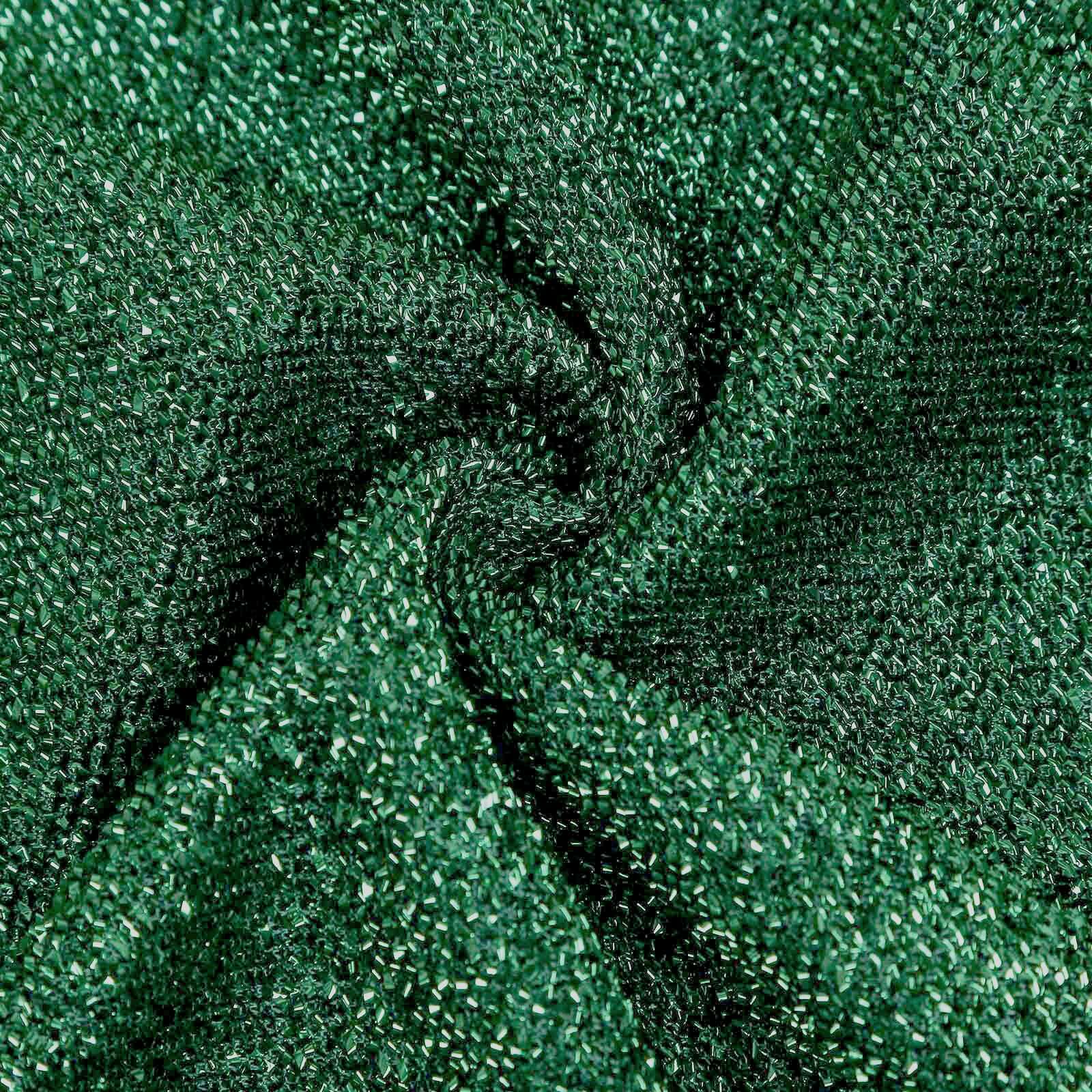 Hot Sale! 6ft Hunter Emerald Green Shimmer Tinsel Spandex Cover for Round Top Wedding Arch Stand