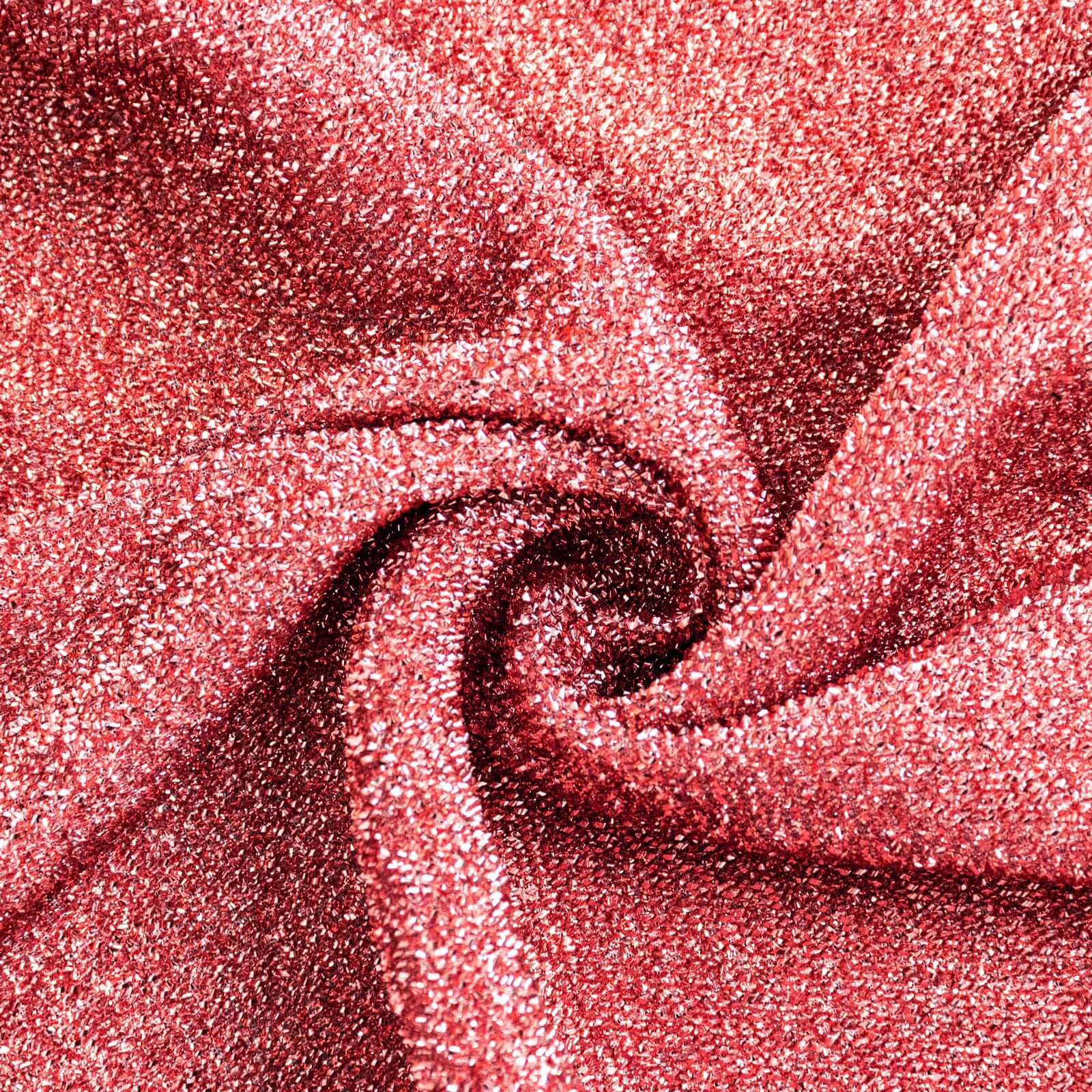 4-Piece Rose Gold Chiara Wedding Arch Covers in Shimmer Tinsel, for 2.5ft - 7ft Half Moon Stands