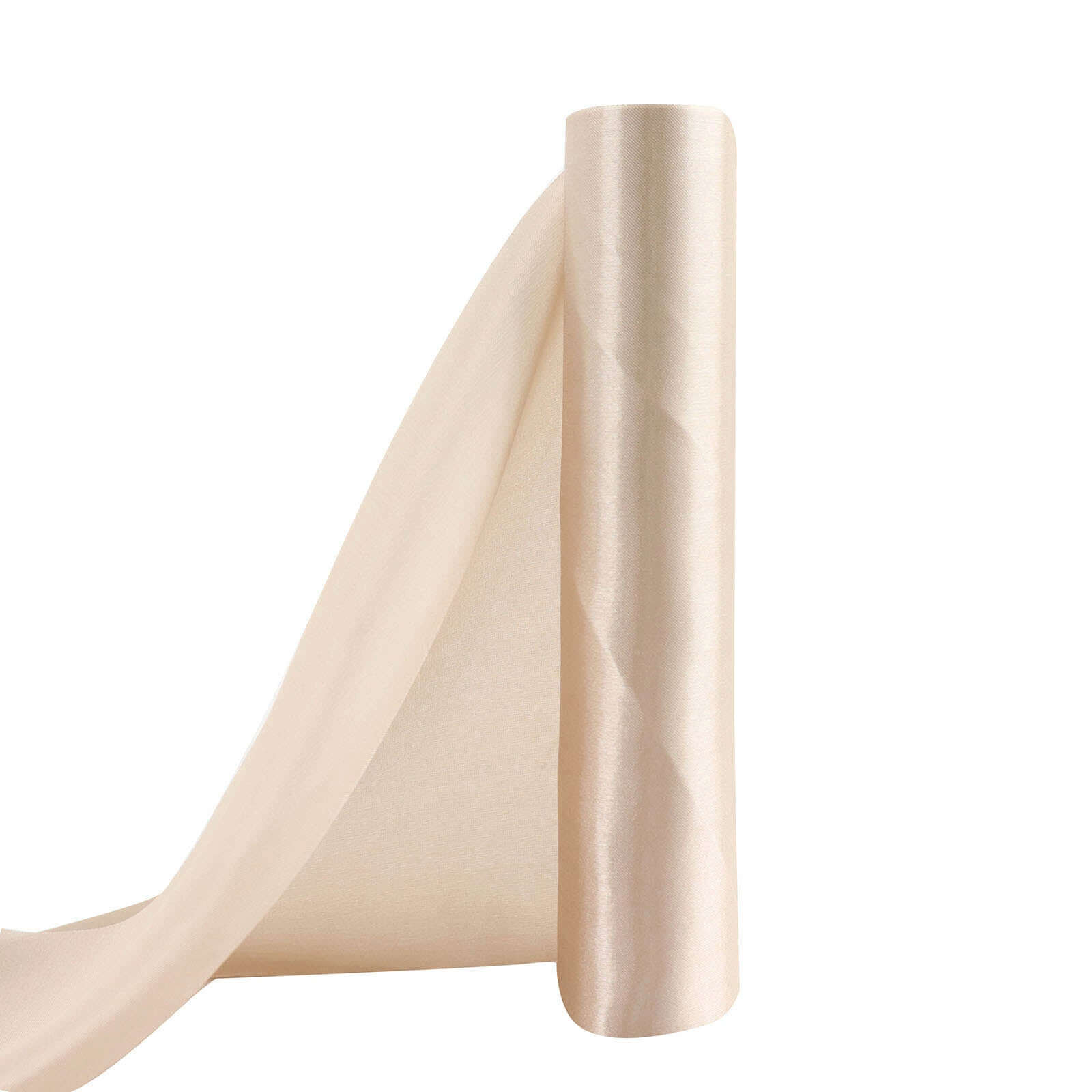 Wholesale Beige Satin Fabric Bolt (12'x10yd) for DIY Crafts