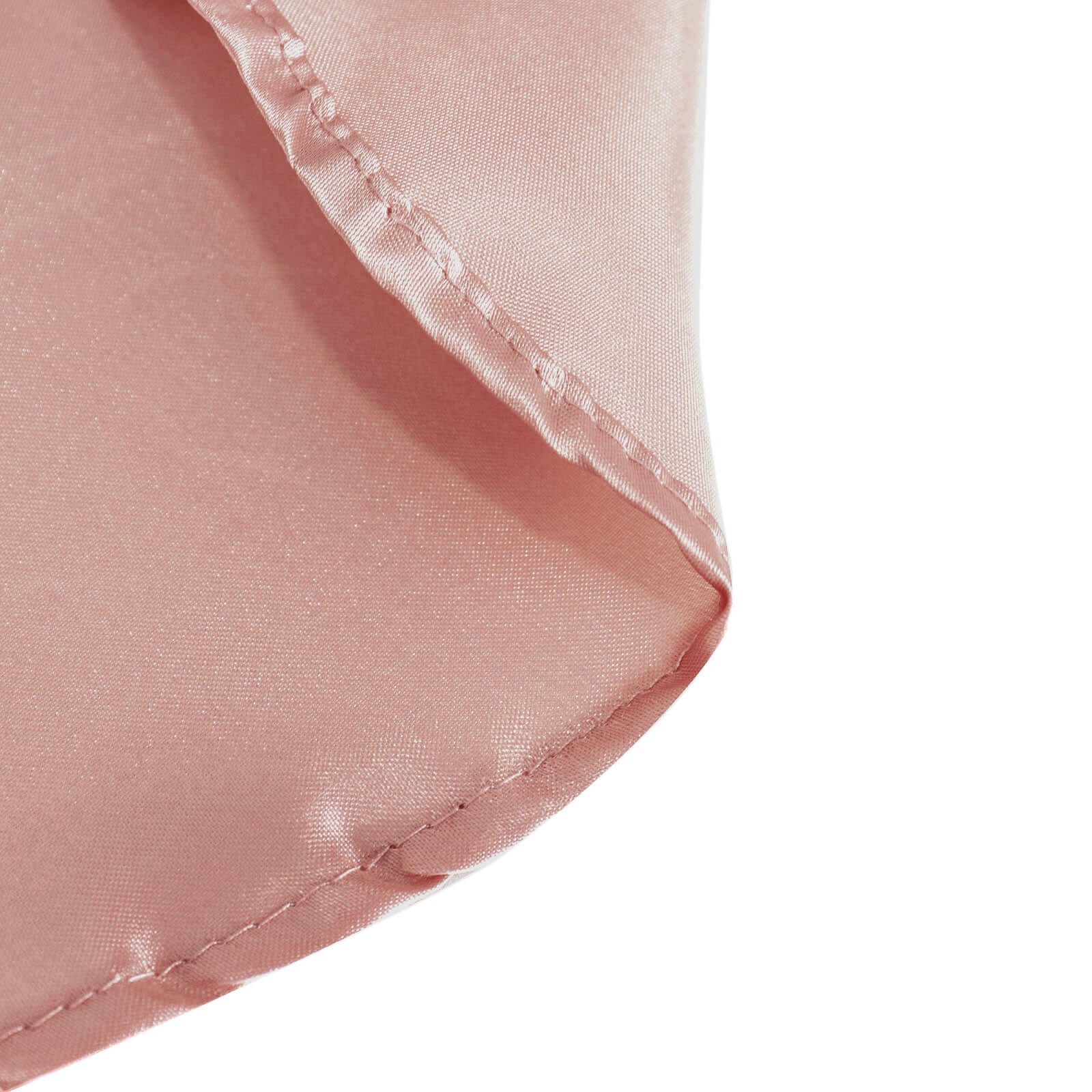 Exclusive Dusty Rose Satin Round Tablecloth - 90 Inches, Smooth & Lustrous