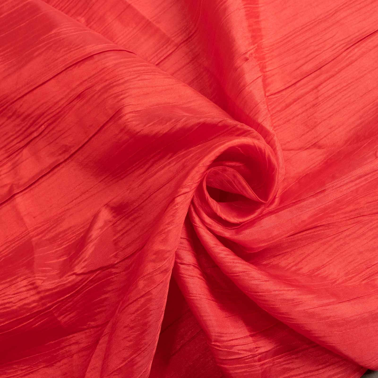 Hot Deal! 5-Pack Red 20x20 Accordion Crinkle Taffeta Dinner Napkins