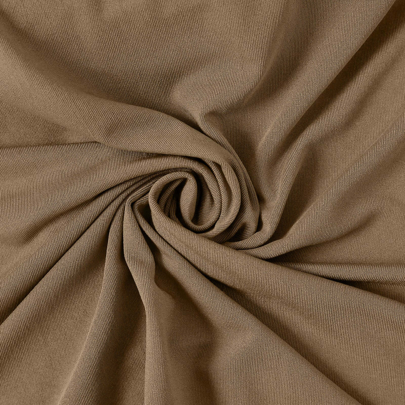 Custom-Fit 7ft Matte Taupe Spandex Half Moon Chiara Wedding Arch Backdrop Stand Cover - Exclusive Offer