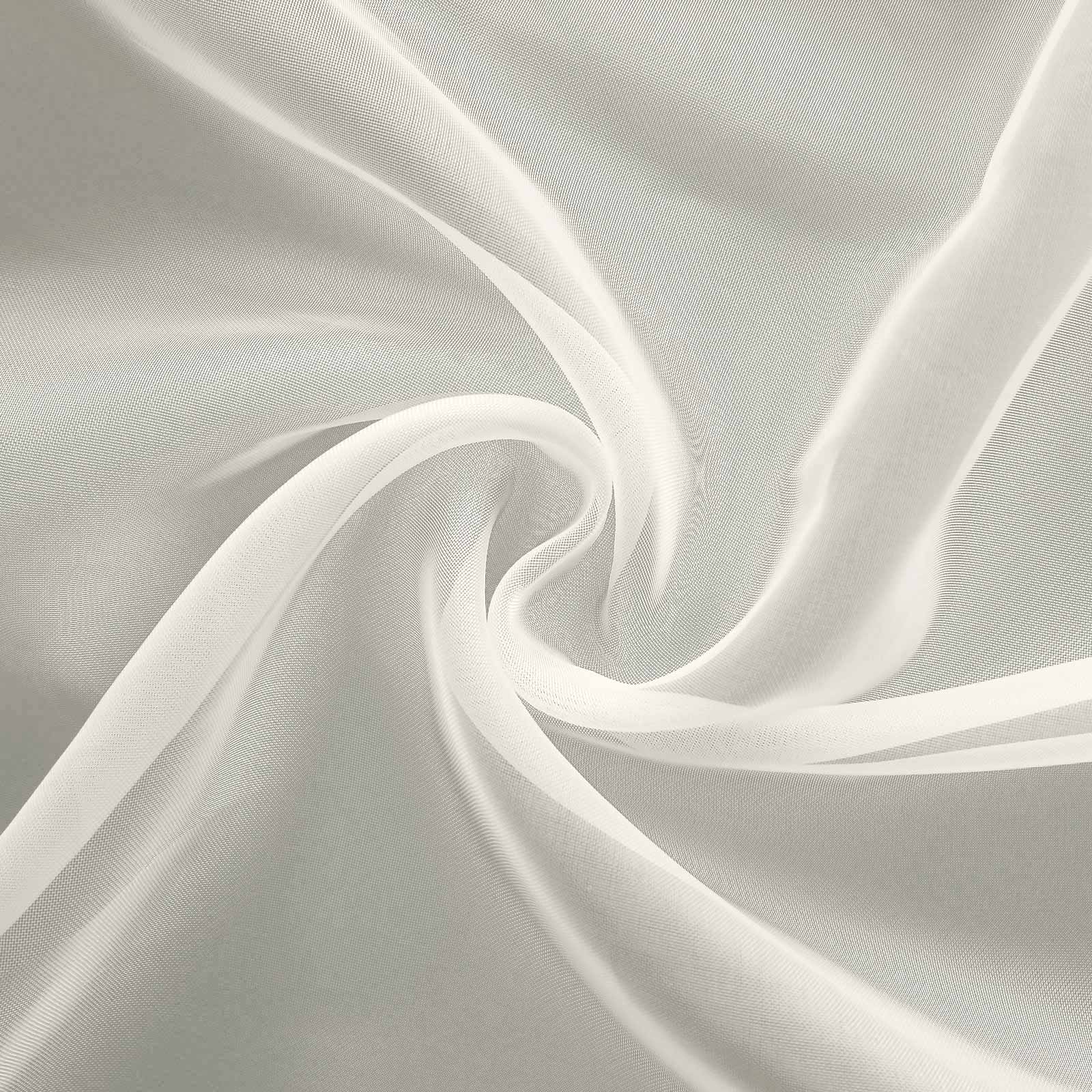 Luxurious Ivory 6ft Premium Chiffon Table Runner - Light & Flowy Decor