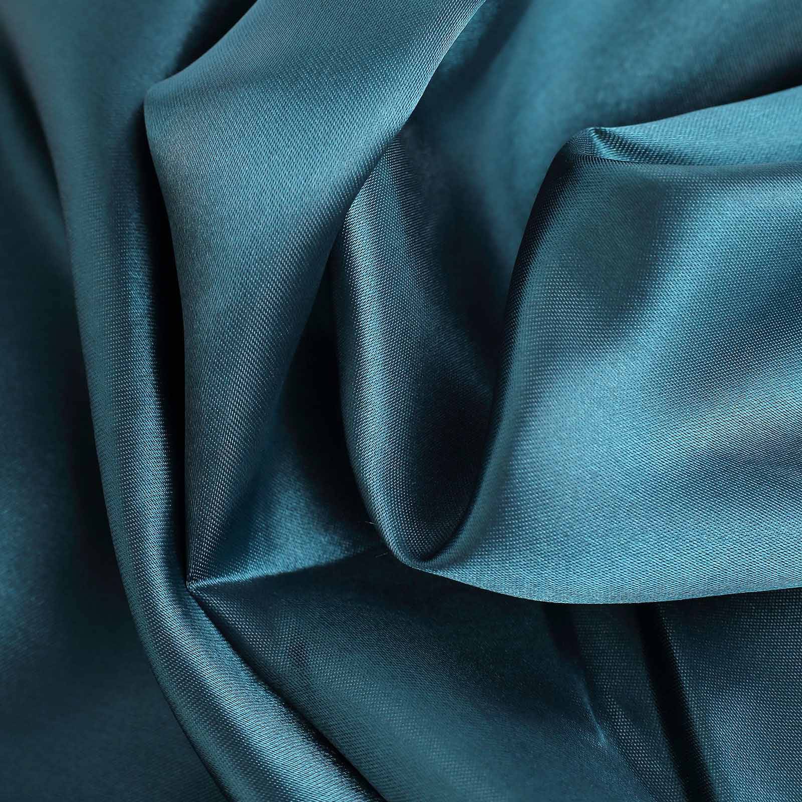 Huge Discount! 10-Yard by 54-Inch Peacock Teal Satin Fabric Bolt for Various Uses
