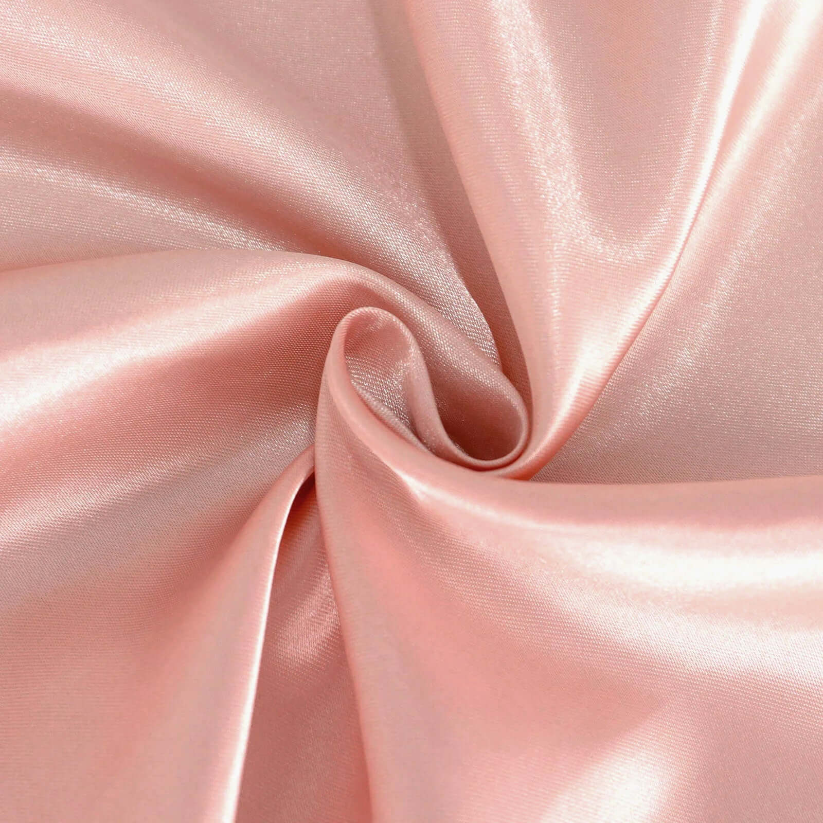 Stylish Dusty Rose Satin 132 Round Tablecloth - Seamless & Stain-Resistant