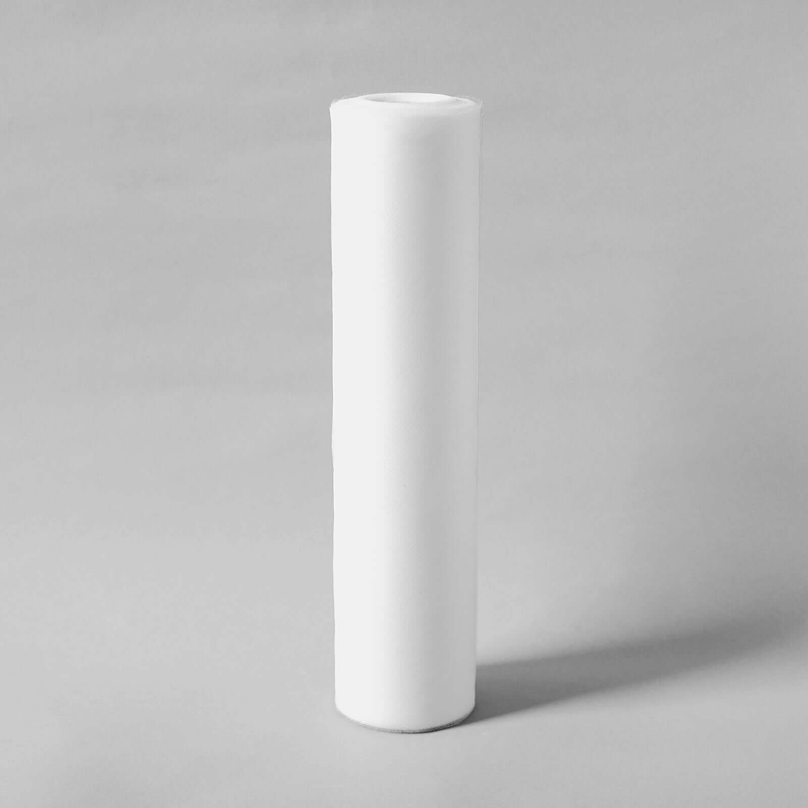 Get This 18-Inch Wide, 100-Yard White Tulle Fabric Bolt for Your Crafts Now!