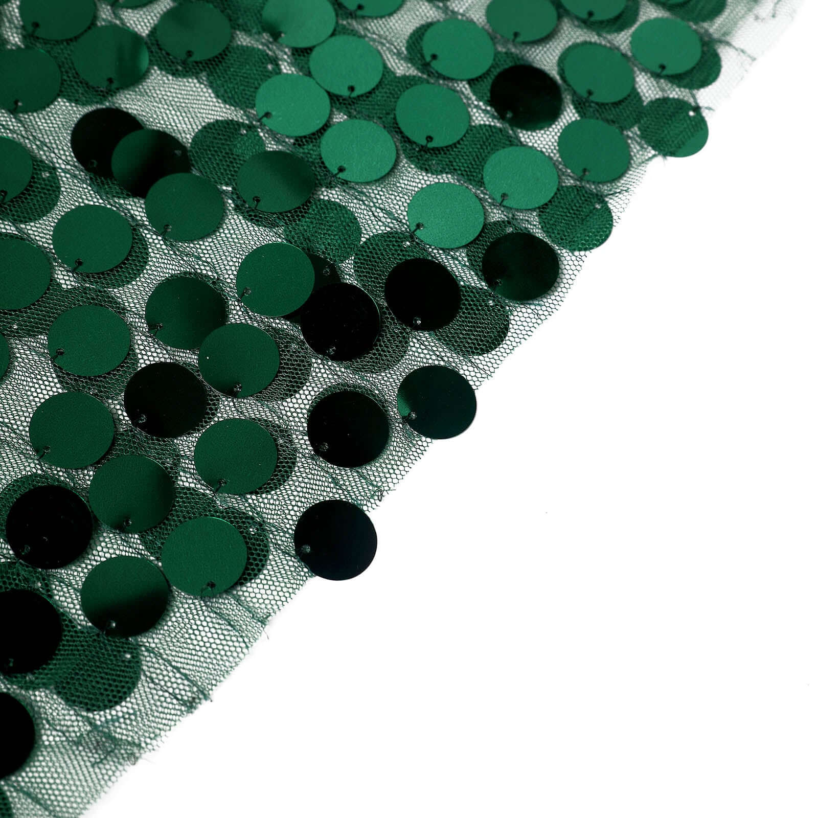 5-Pack Hunter Emerald Green Payette Sequin Chair Sash Bands - Ideal Decor for Weddings & Gatherings