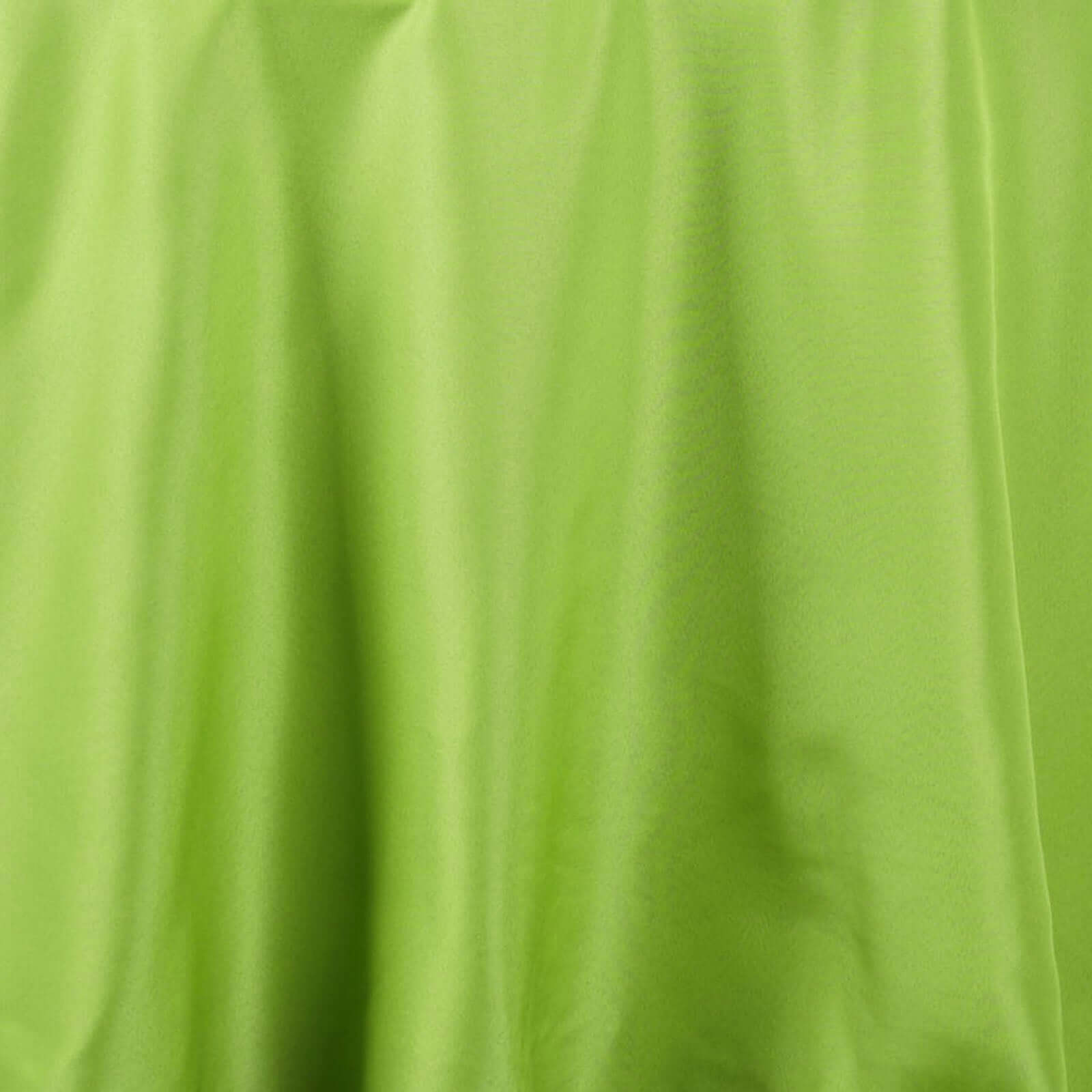 Hot Sale! Wrinkle-Resistant Polyester 108-Inch Round Apple Green Tablecloth for Various Occasions
