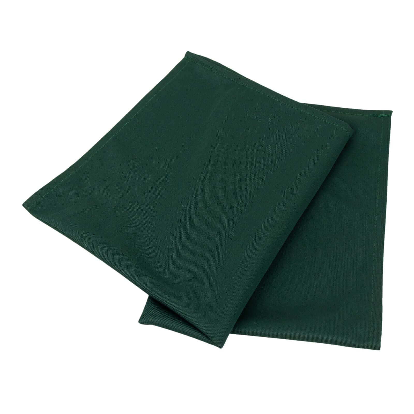 Premium 5-Pack 20x20 Scuba Dinner Napkins in Hunter Emerald Green - Durable, Reusable & Stain-Free