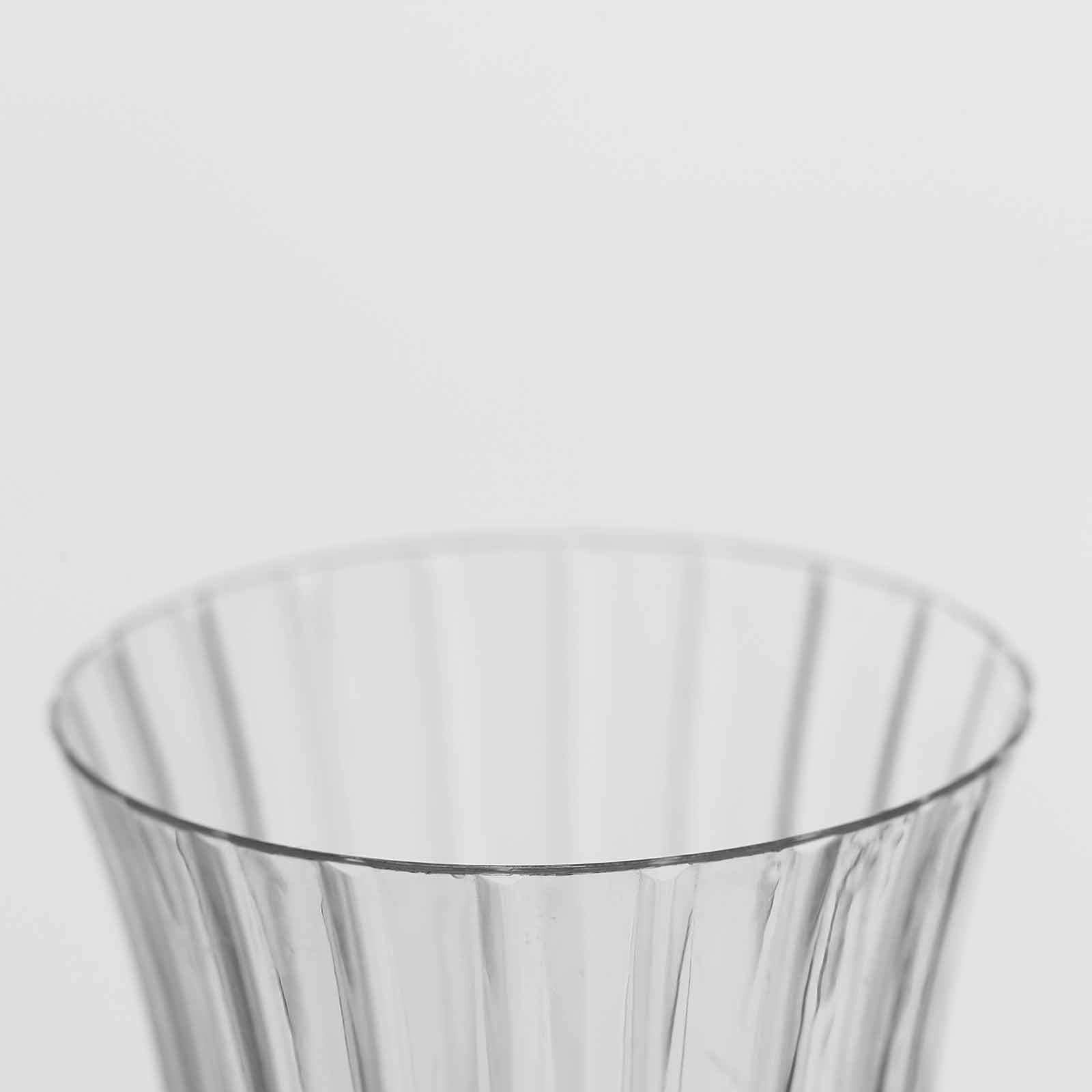 12-Pack Disposable 6oz Clear Flared Plastic Champagne Flutes - Ideal for Special Occasions