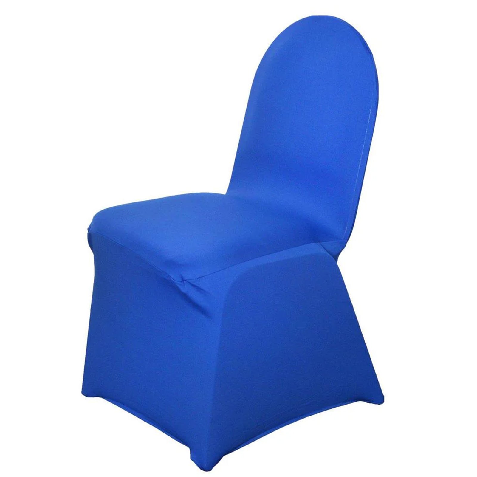 Hot Deal! 10-Piece Set of Royal Blue Spandex Stretch Slip-On Covers for Banquet Chairs - Durable & Reusable