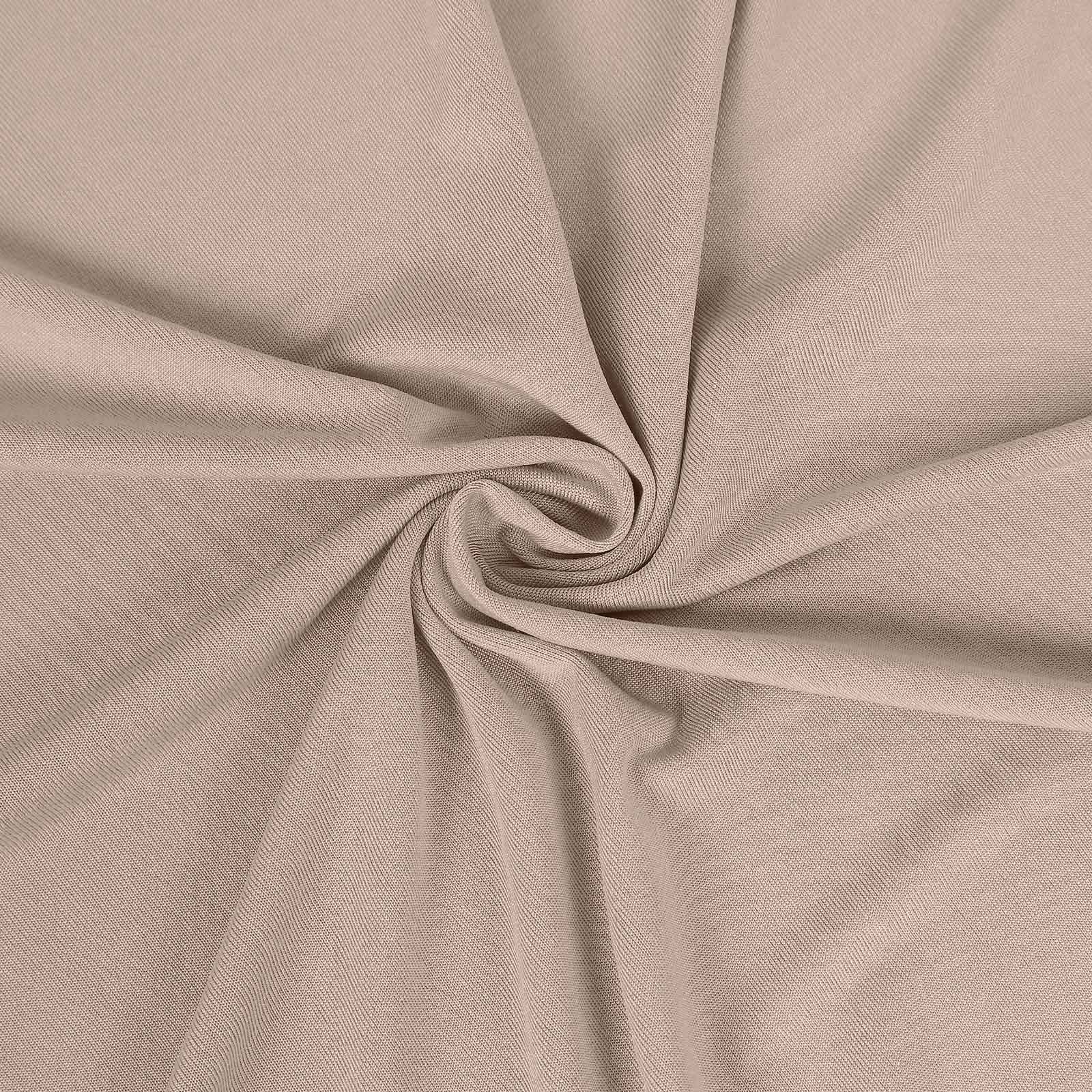 7.5ft Nude Round Spandex Party Backdrop Stand Cover - Perfect for Weddings and Events