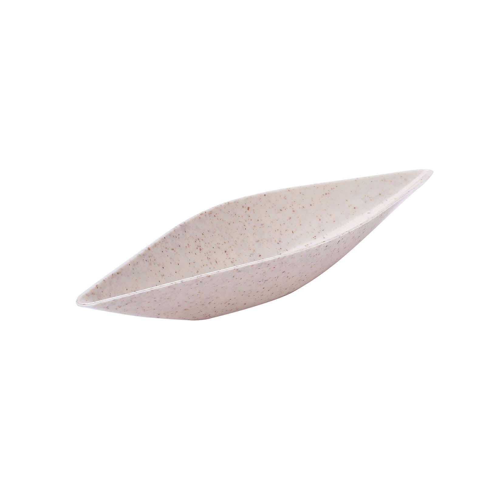 Hot! 24-Pack Biodegradable Mini Wheat Straw Fiber Boat-Shaped Snack Plates for Desserts