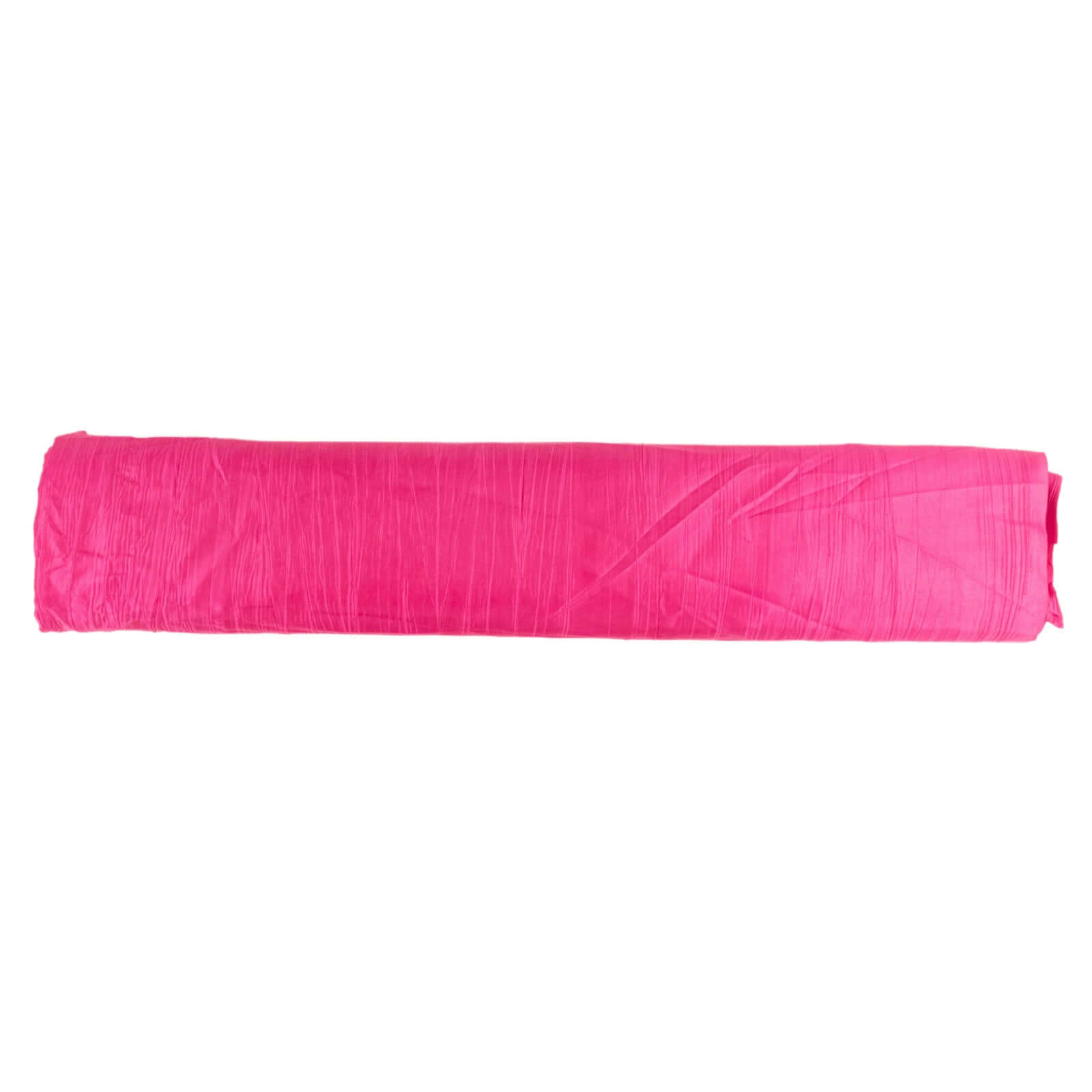 Hot Deal! 54'x10 Yards Fuchsia Accordion Crinkle Taffeta Fabric Bolt
