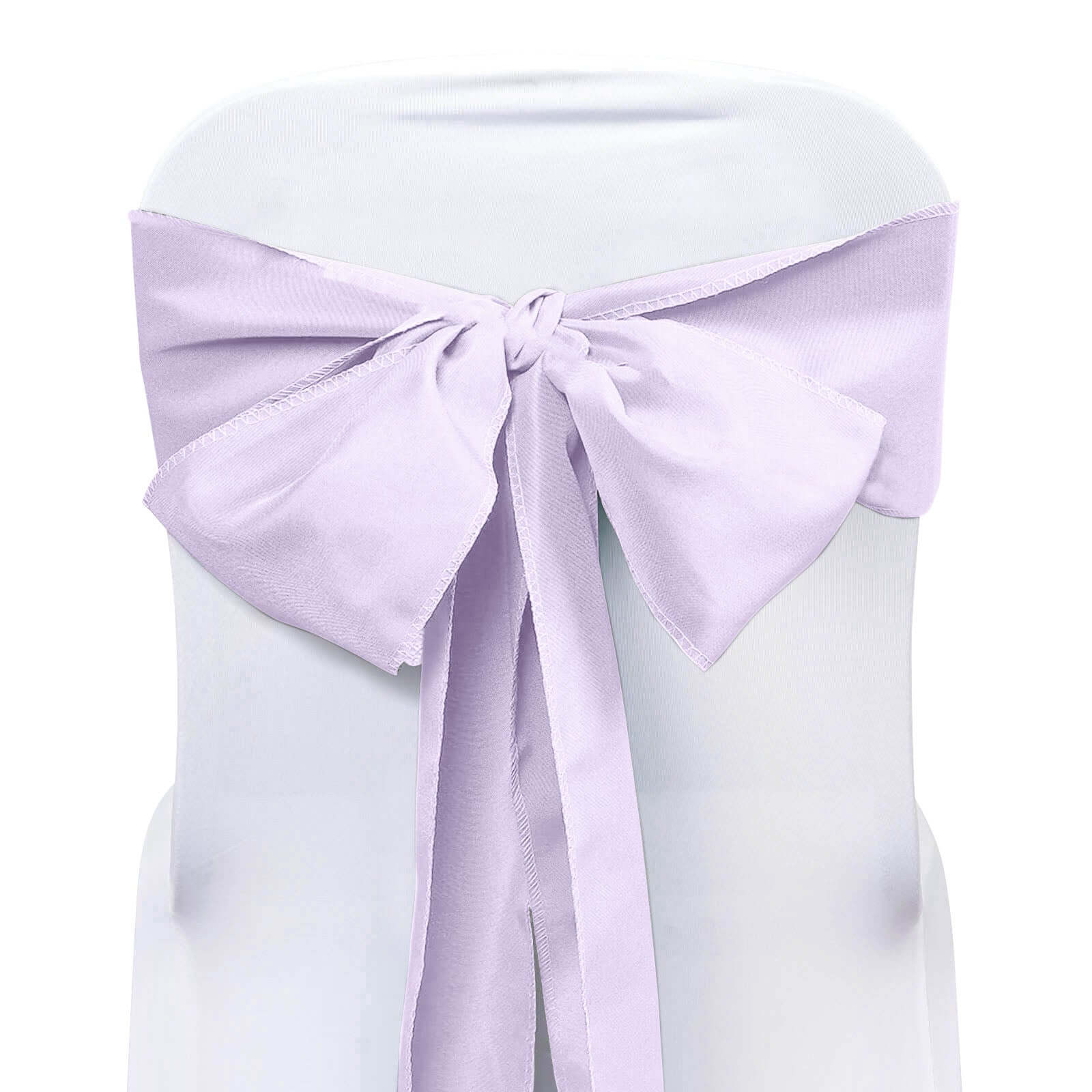 Hot Deal! 5-Piece Set of Lavender Lilac Polyester Chair Sashes, 6x108 Inches