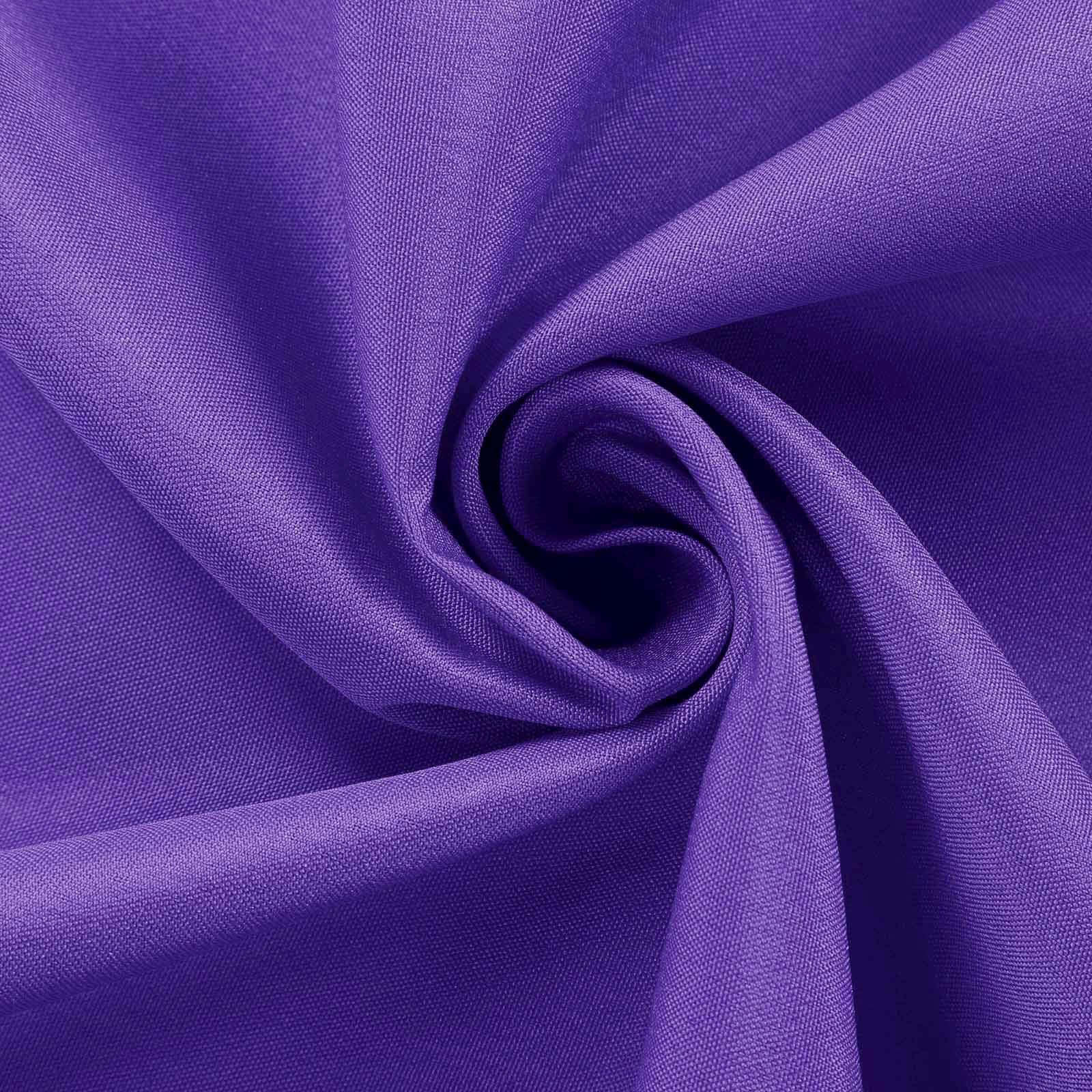 5-Piece Set of Purple Polyester Chair Sashes, 6x108 Inches