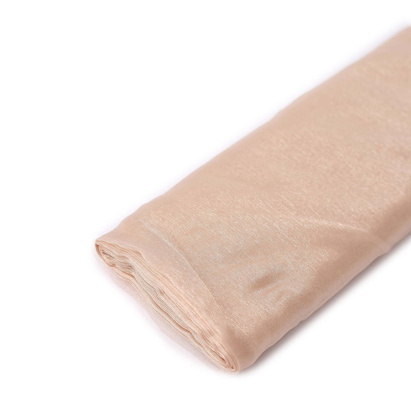 10yd Nude High-Quality Sheer Chiffon Fabric Bolt for DIY Drapery