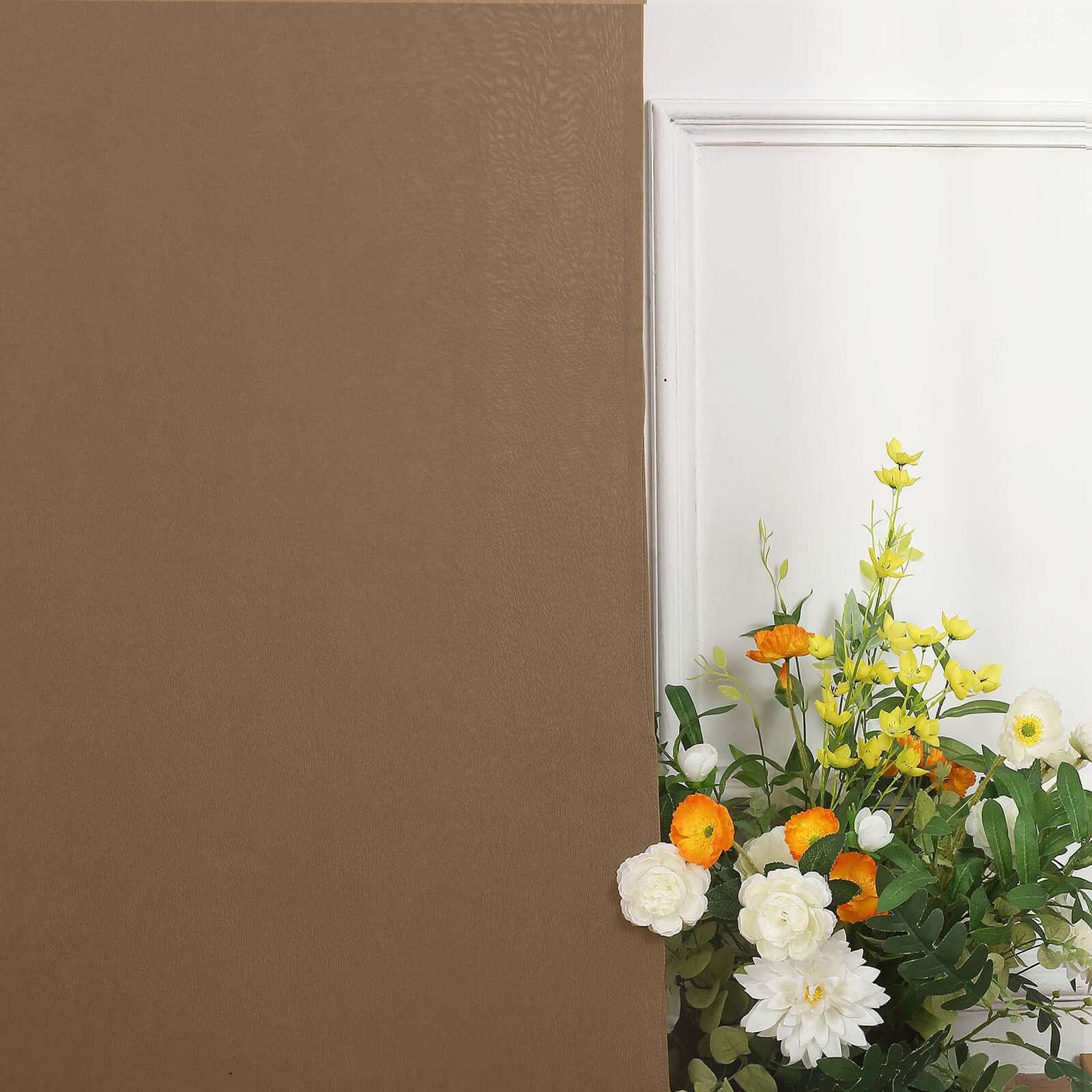 Hot Sale! 7ft Matte Taupe Spandex Fitted Cover for Round Top Wedding Arch Backdrop Stand