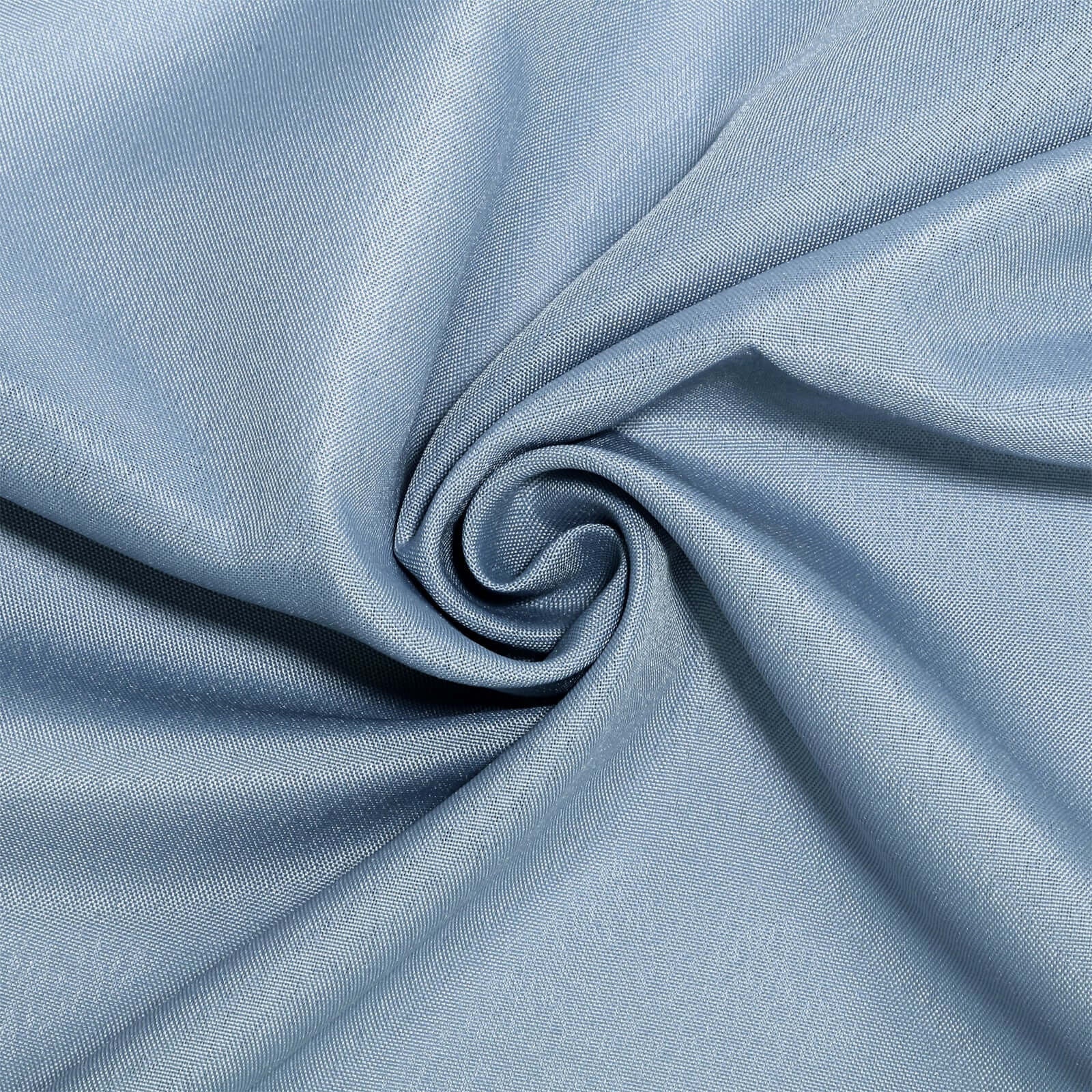 10-Pack Stain-Resistant Reusable Dusty Blue Polyester Slip-On Chair Covers for Banquets